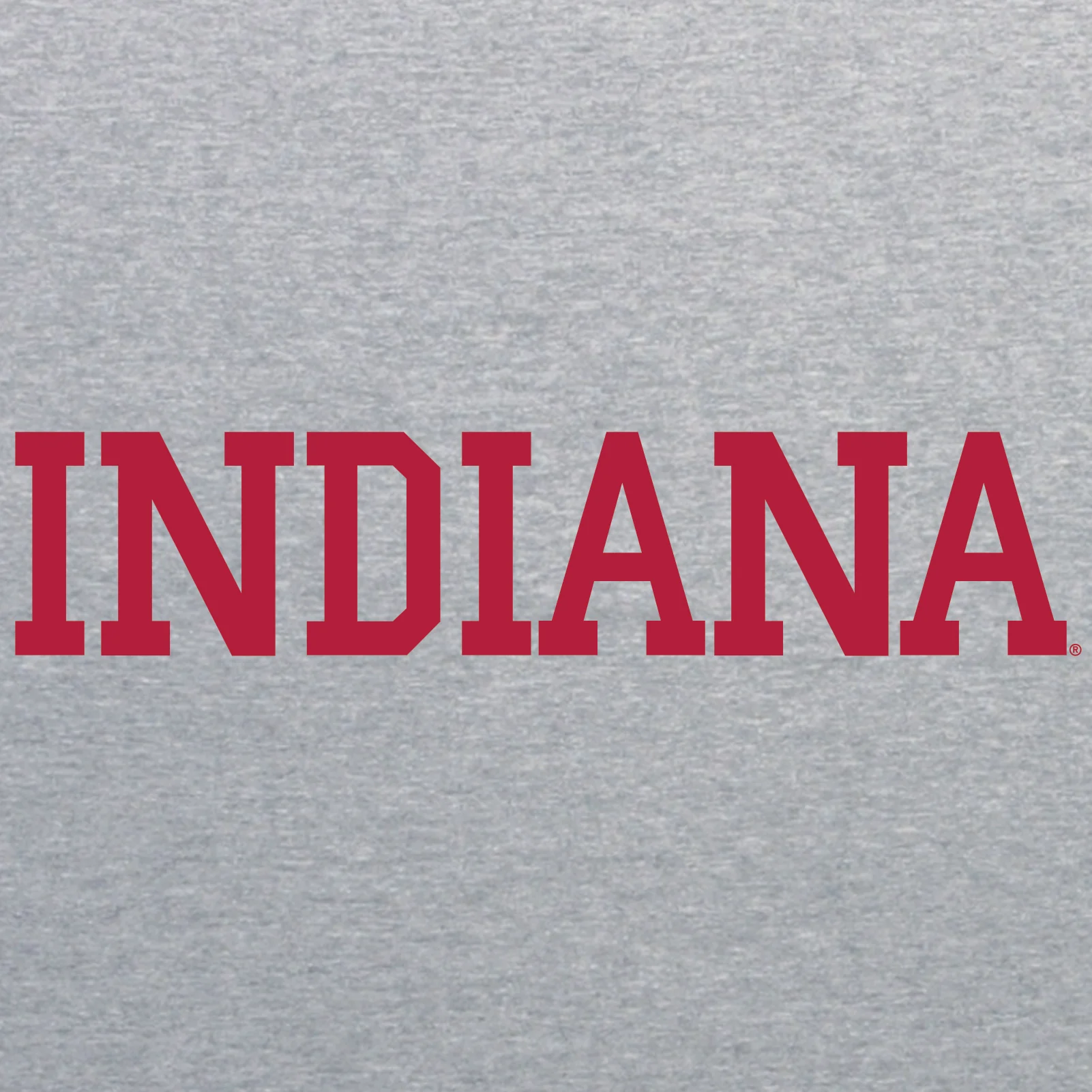 Indiana University Hoosiers Basic Block Short Sleeve T-Shirt - Sport Grey - Image 2