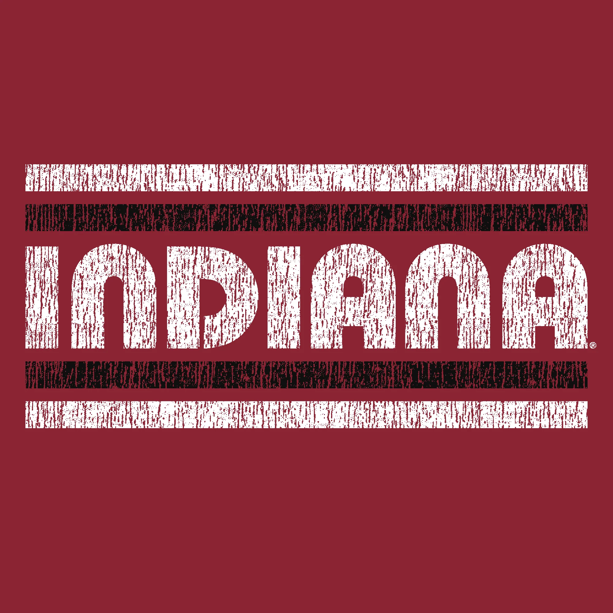 Indiana University Hoosiers Retro Underline Heavy Blend Hoodie - Cardinal - Image 2