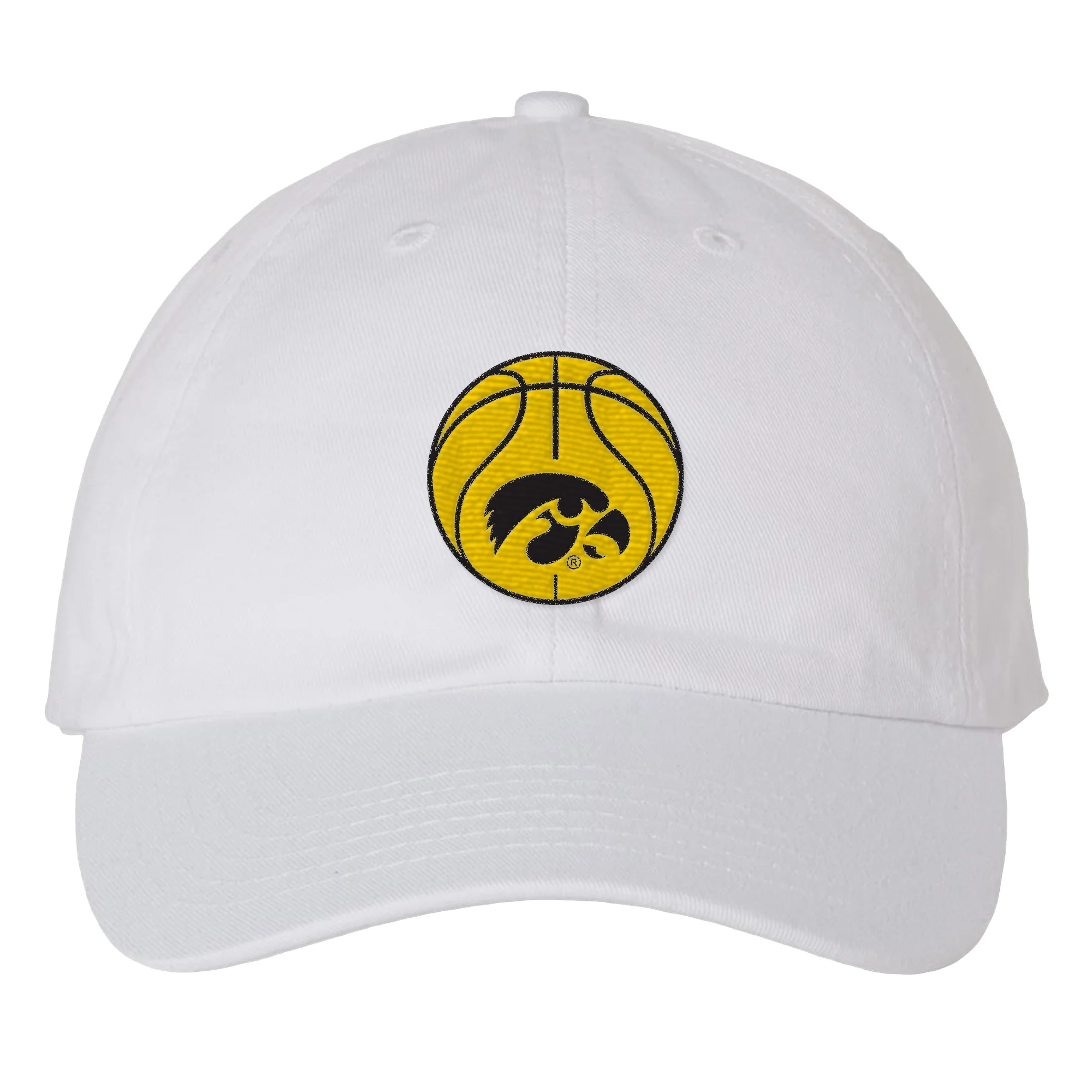 Iowa Basketball Outline EMB Dad Hat - Image 2