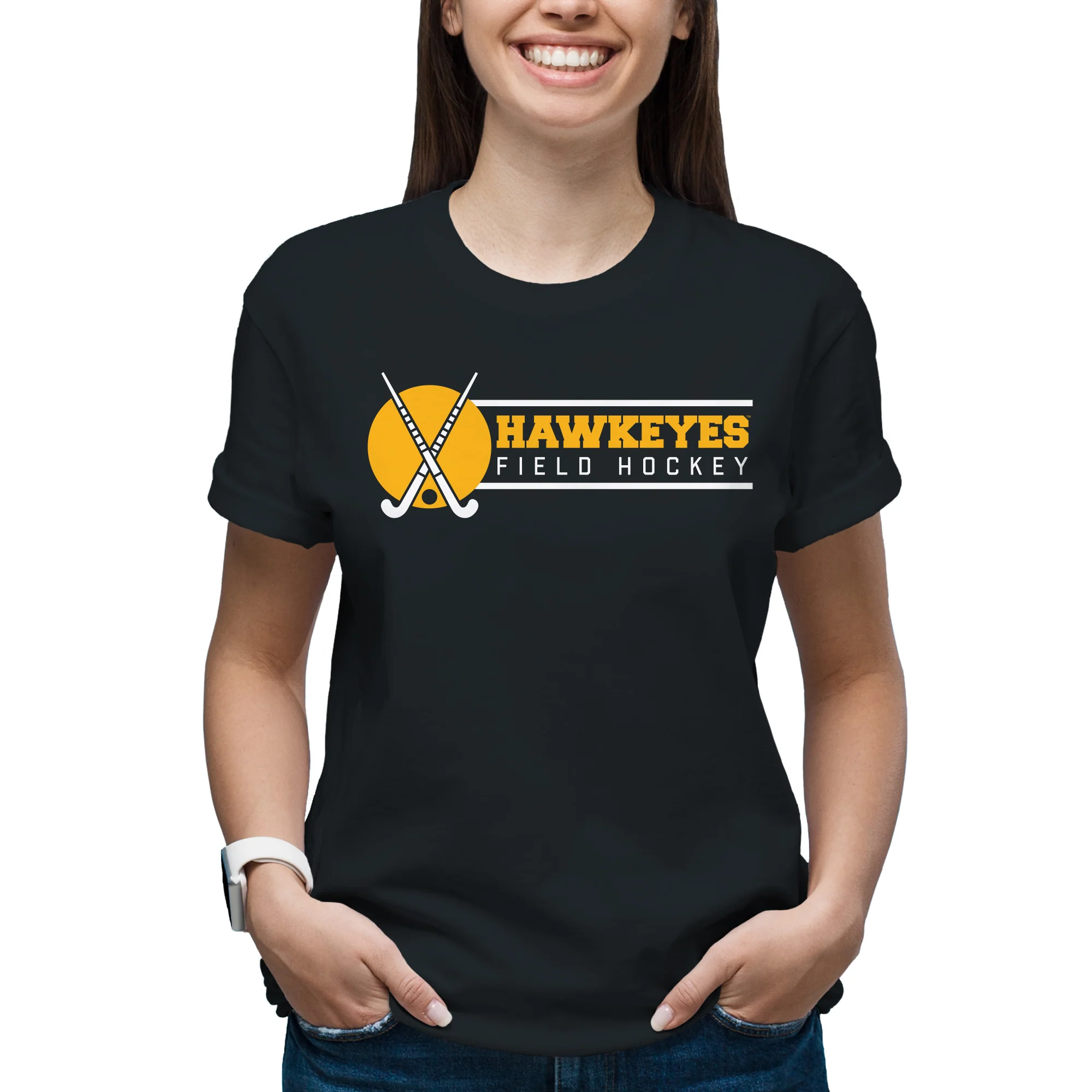 Iowa Hawkeyes Field Hockey Spotlight T Shirt - Black - Image 5