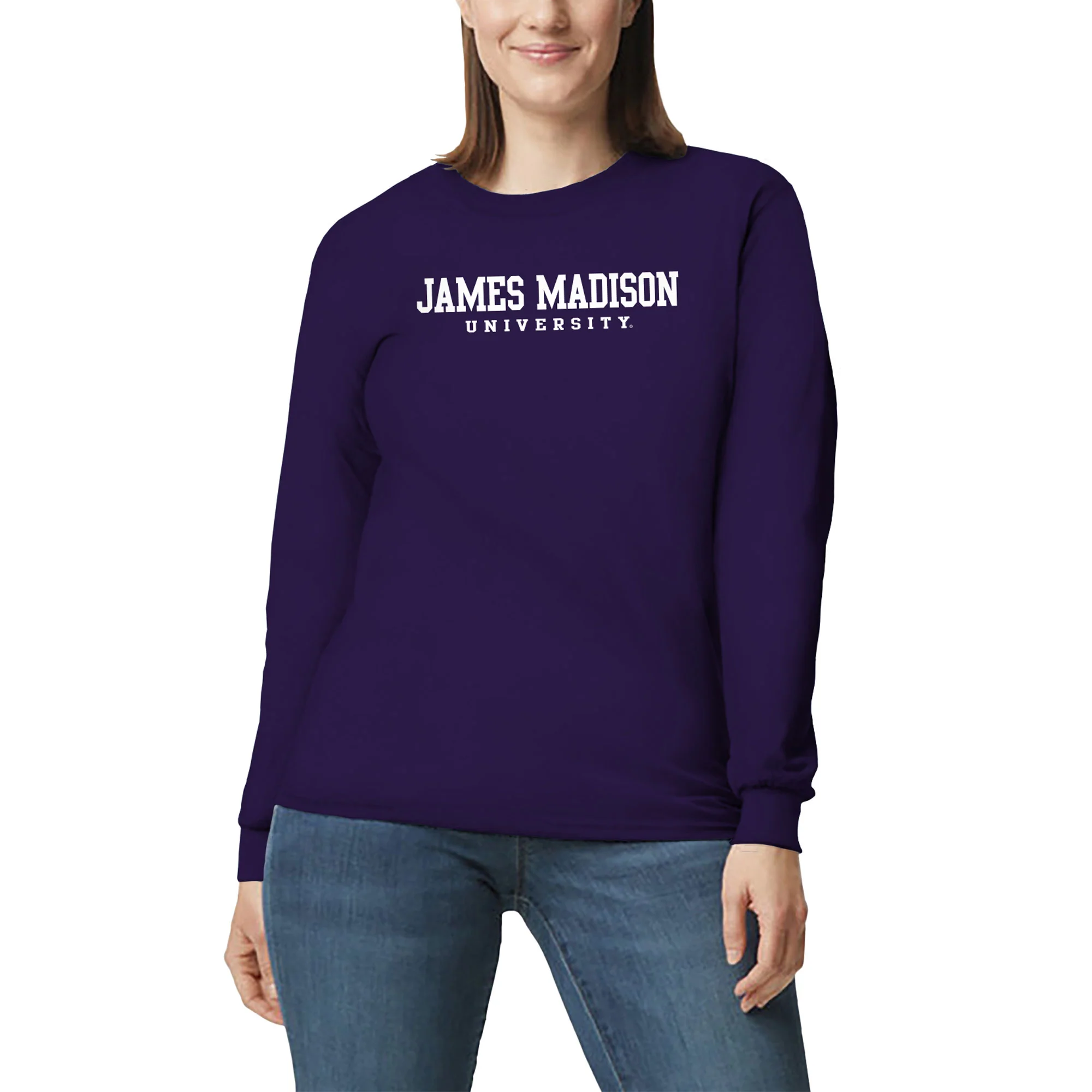 James Madison Basic Block Long Sleeve - Purple - Image 4