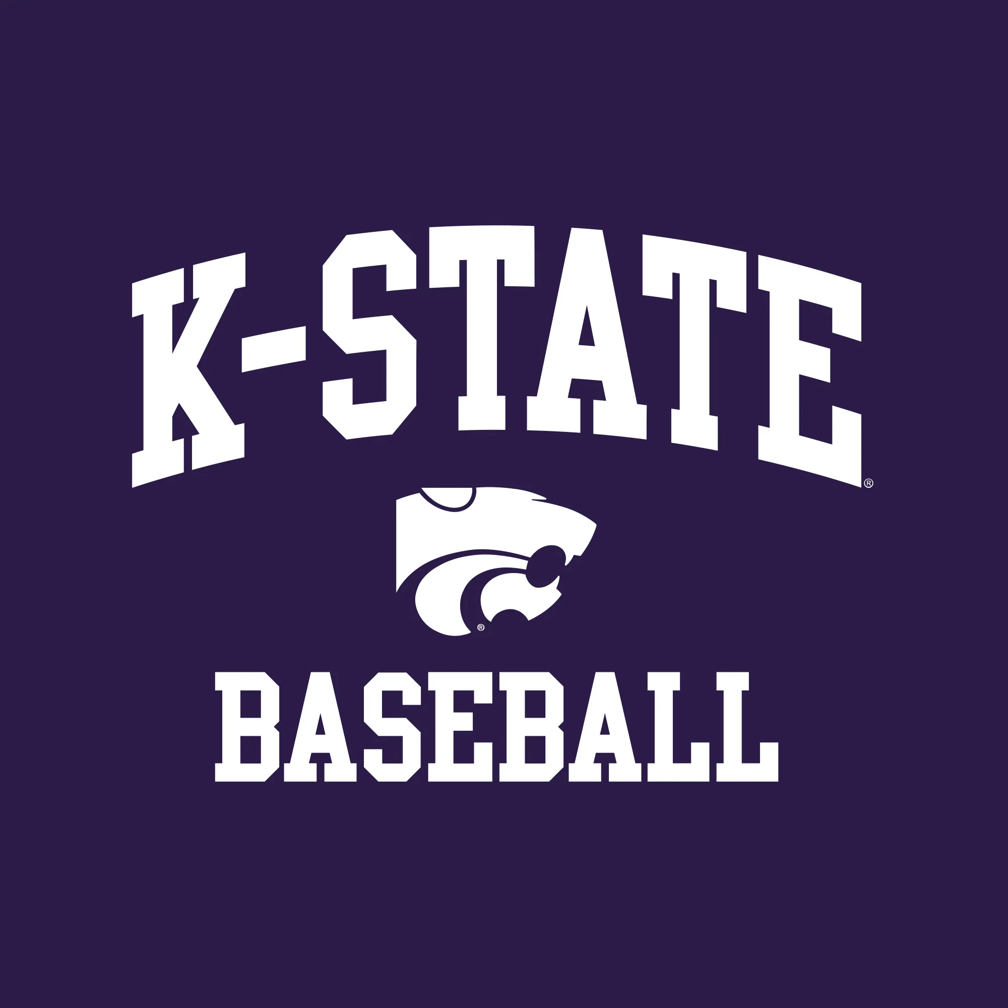 K-State Arch Logo Baseball T-Shirt - Purple - Image 2
