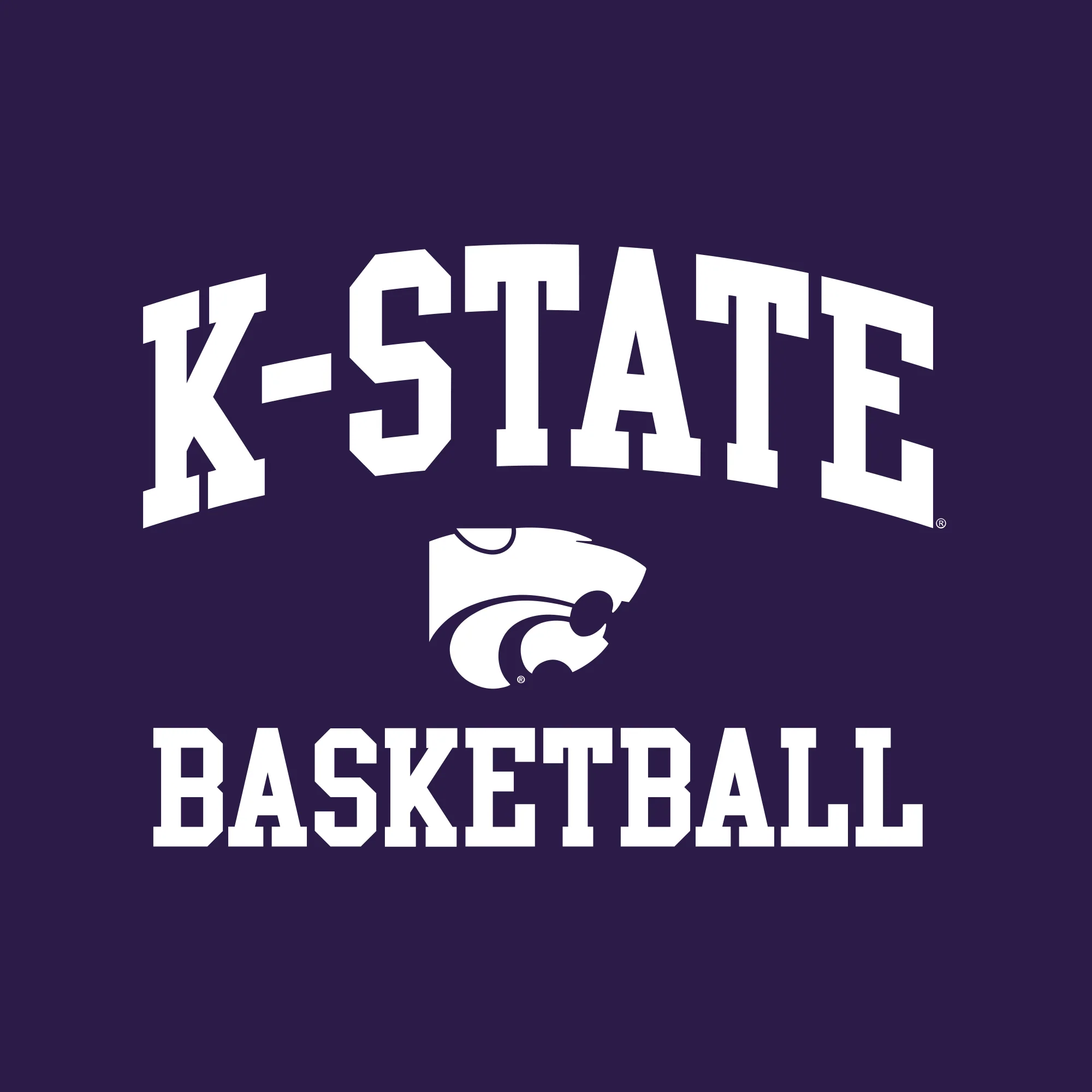 K-State Arch Logo Basketball T-Shirt - Purple - Image 2