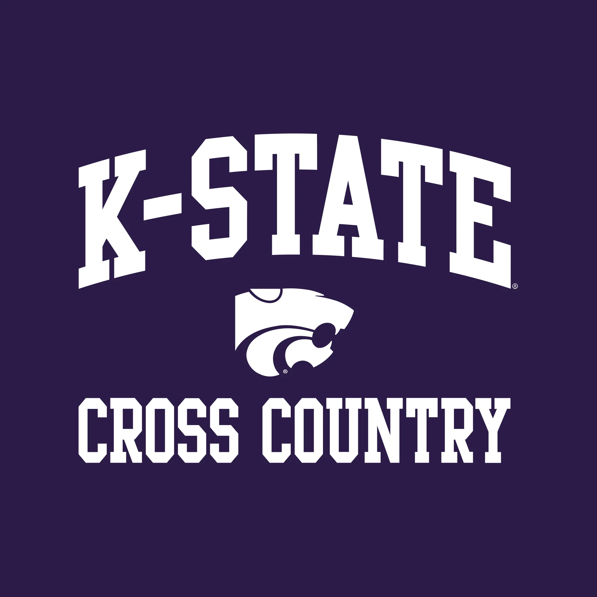 K-State Arch Logo Cross Country T-Shirt - Purple - Image 2