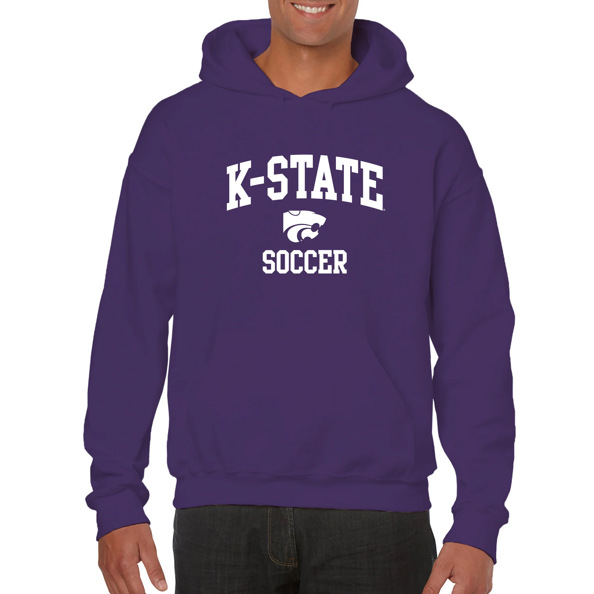 K-State Arch Logo Soccer Hoodie - Purple - Image 3