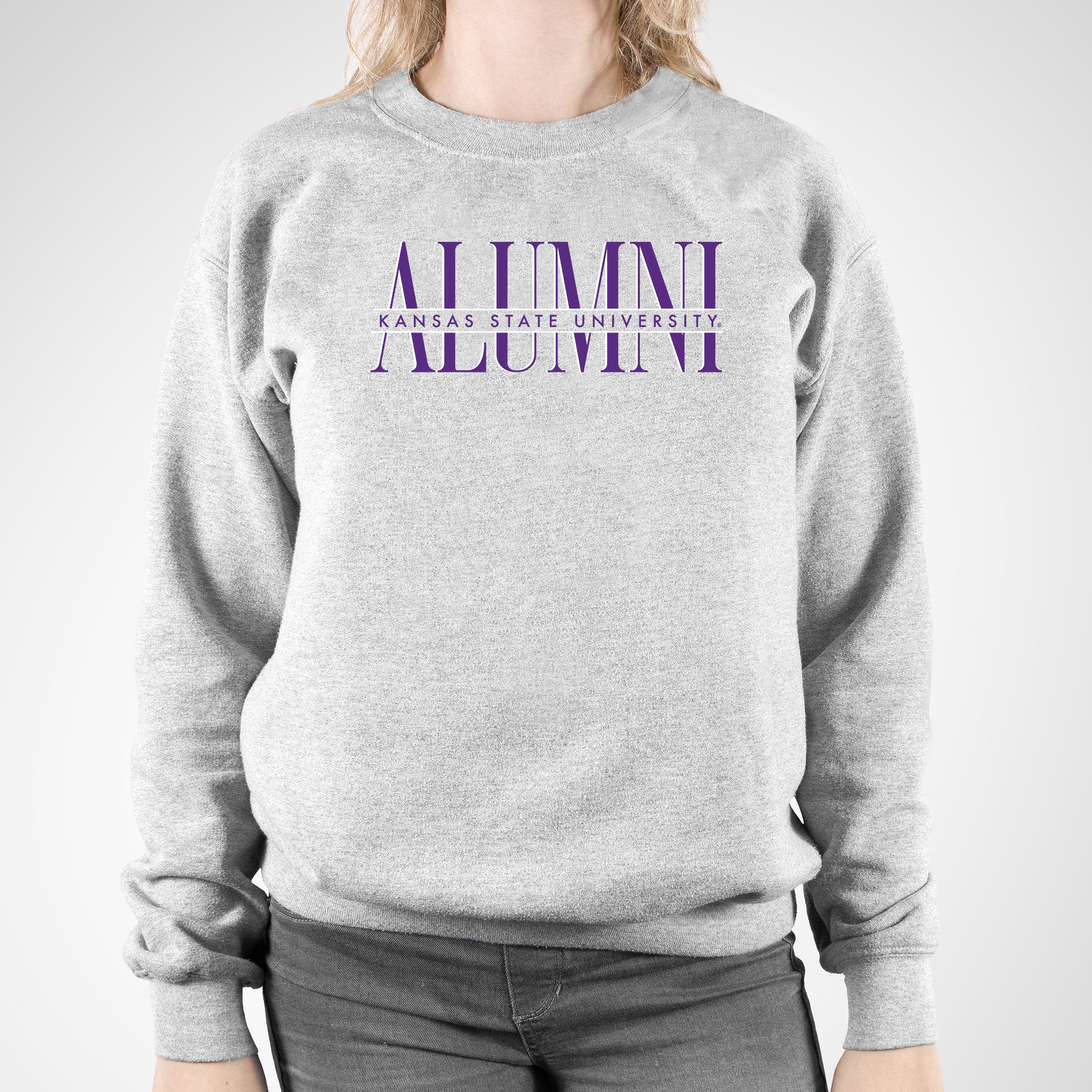 Kansas State Classic Alumni Crewneck - Sport Grey - Image 3