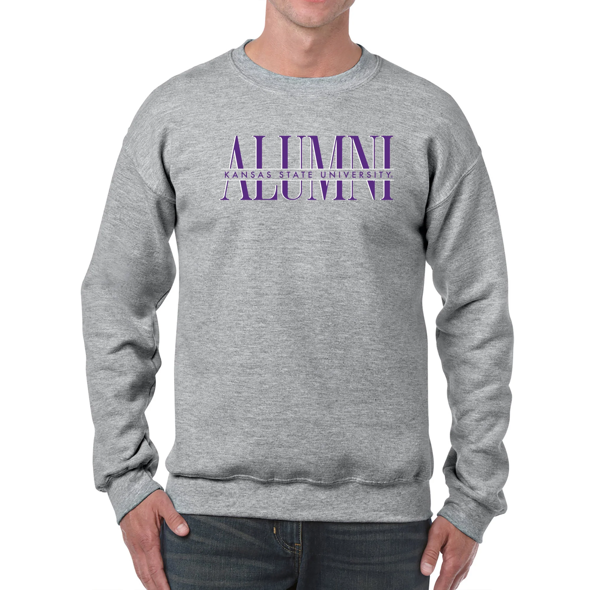 Kansas State Classic Alumni Crewneck - Sport Grey - Image 4