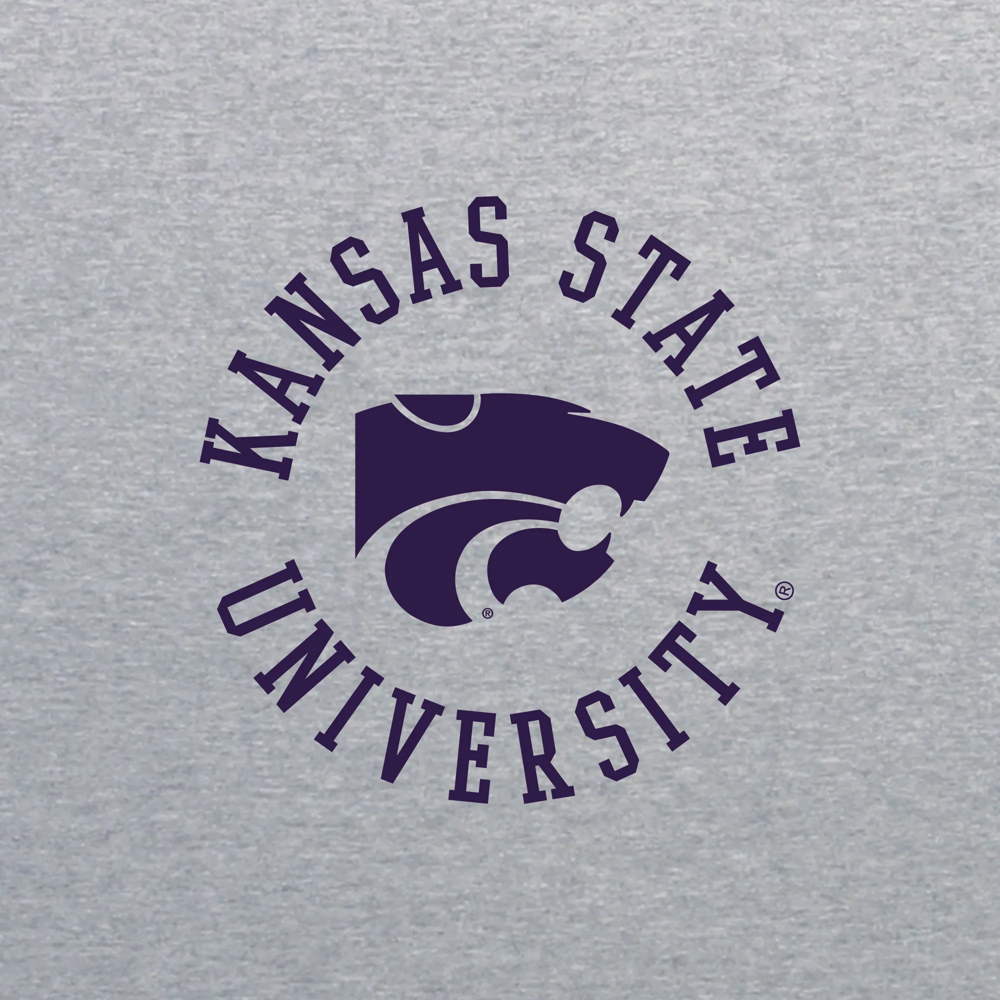 K-State Old School Circle JA BTB Sweatpants - Oxford - Image 2