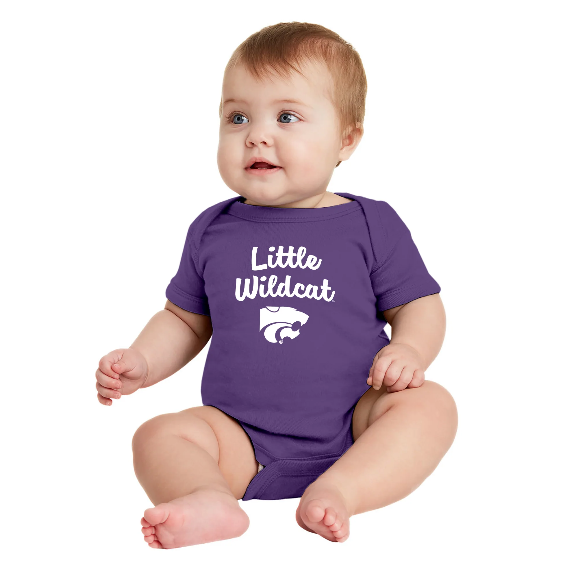 Kansas State Little Wildcats Creeper - Purple - Image 3