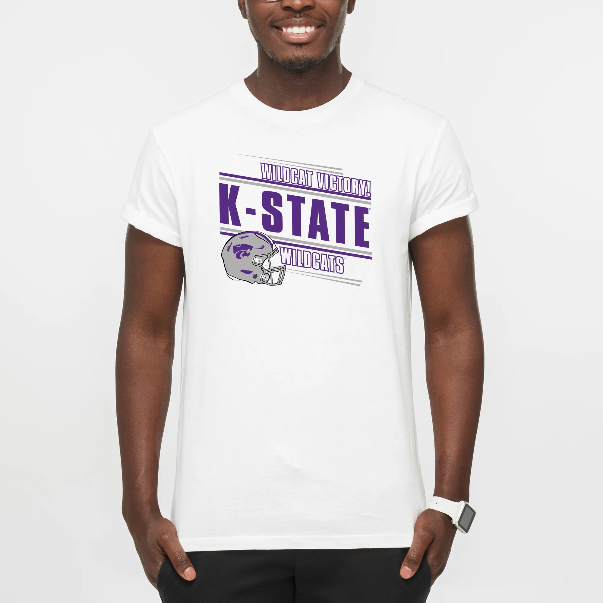 Kansas State Wildcats Action Cheer T-Shirt - White - Image 3