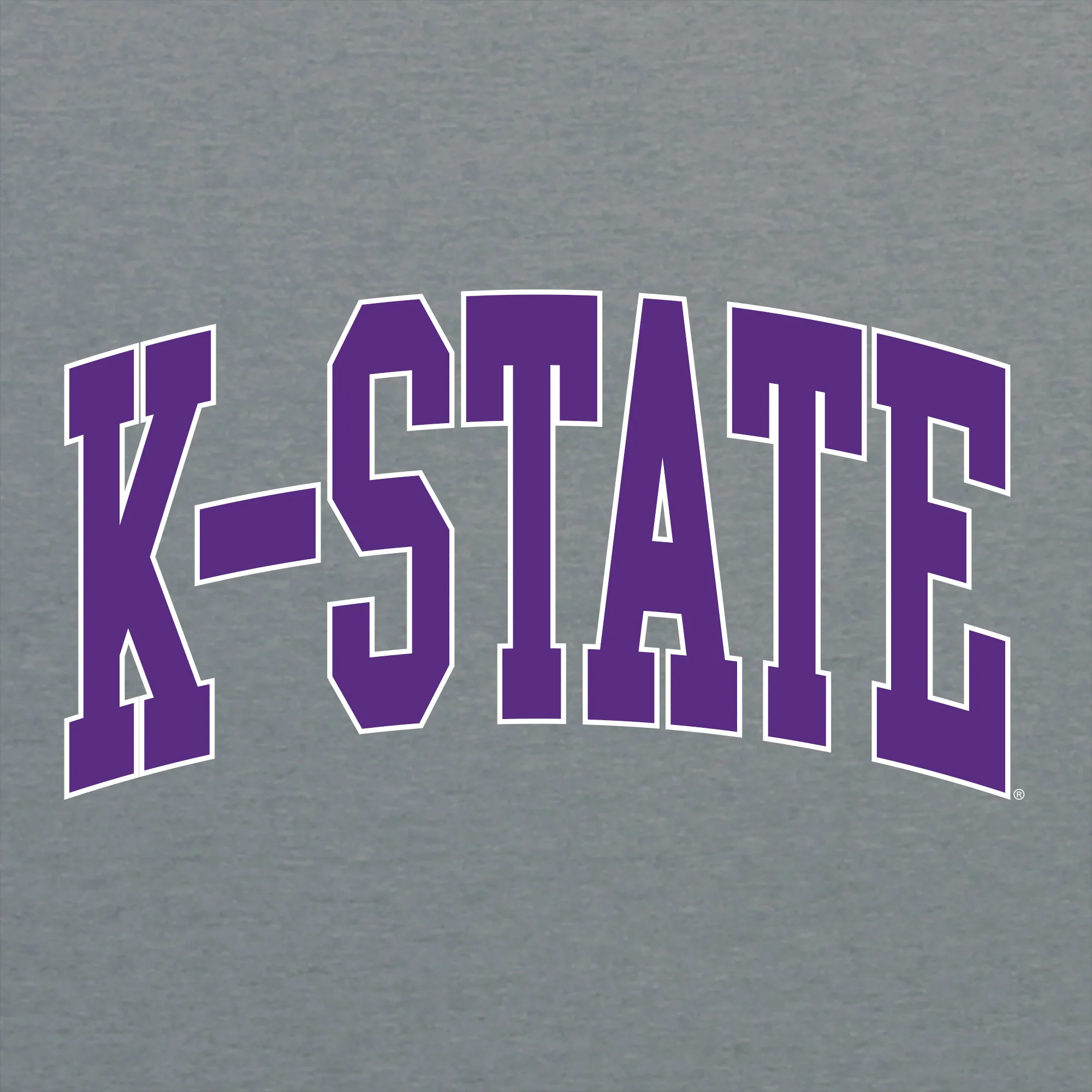 Kansas State Wildcats Mega Arch T-Shirt - Graphite Heather - Image 2