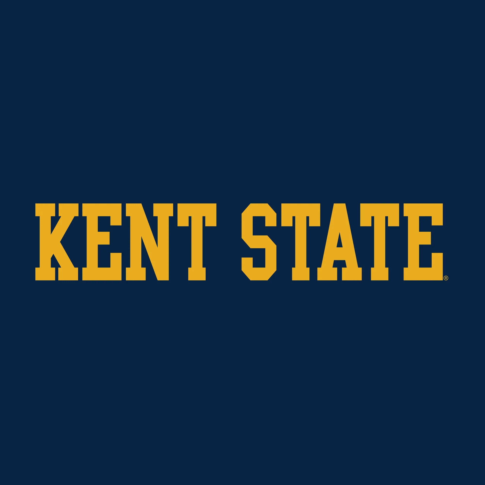 Kent State University Golden Flashes Basic Block Crewneck Sweatshirt - Navy - Image 2