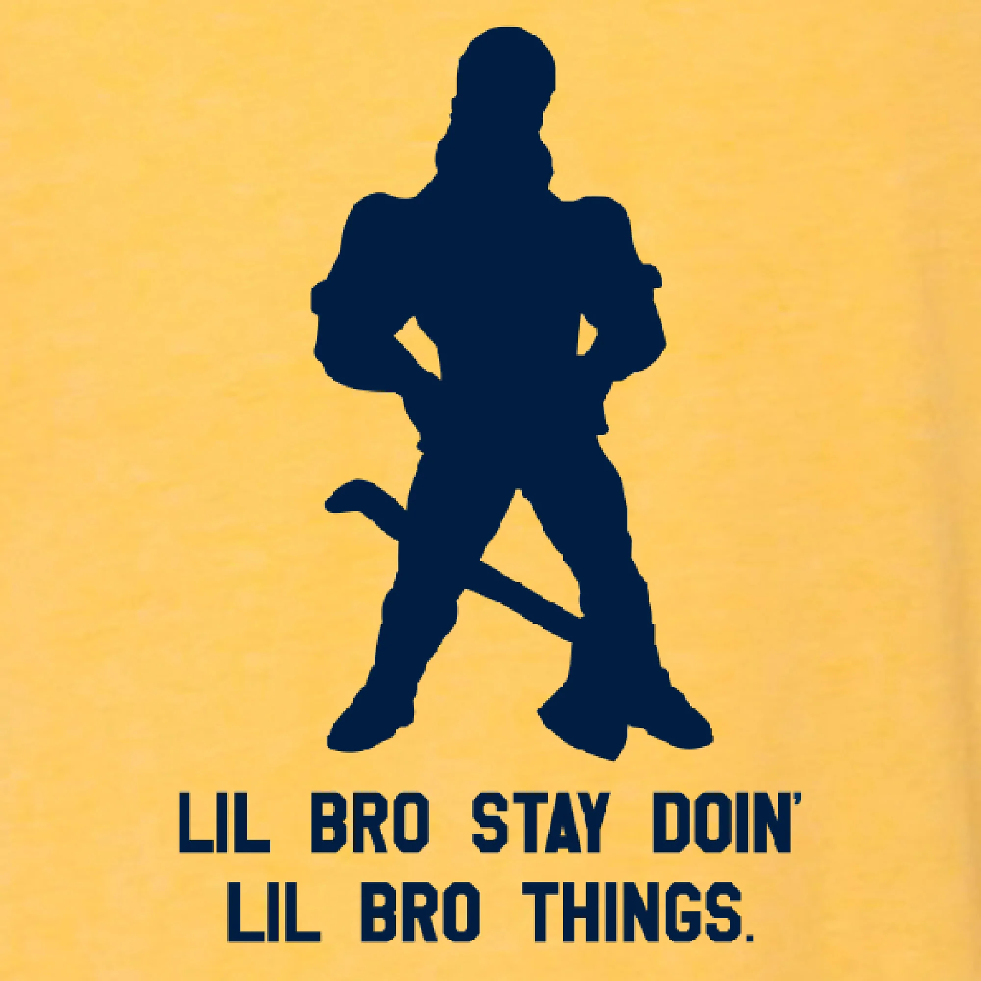 Lil Bro Canvas Triblend T-Shirt - Yellow Gold Triblend - Image 2