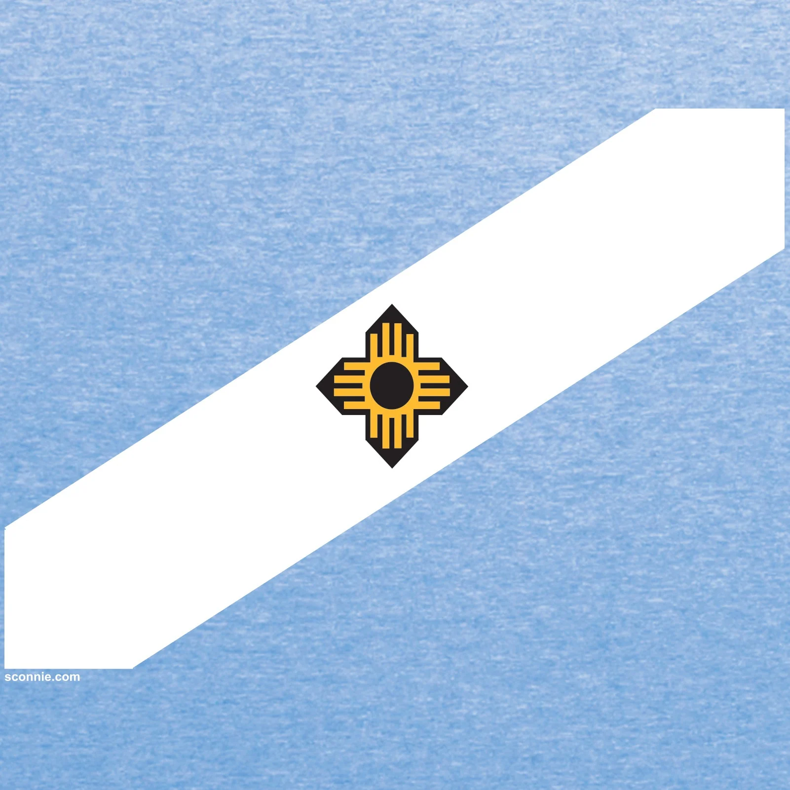 Madison City Flag Triblend T-shirt - Blue Triblend - Image 2
