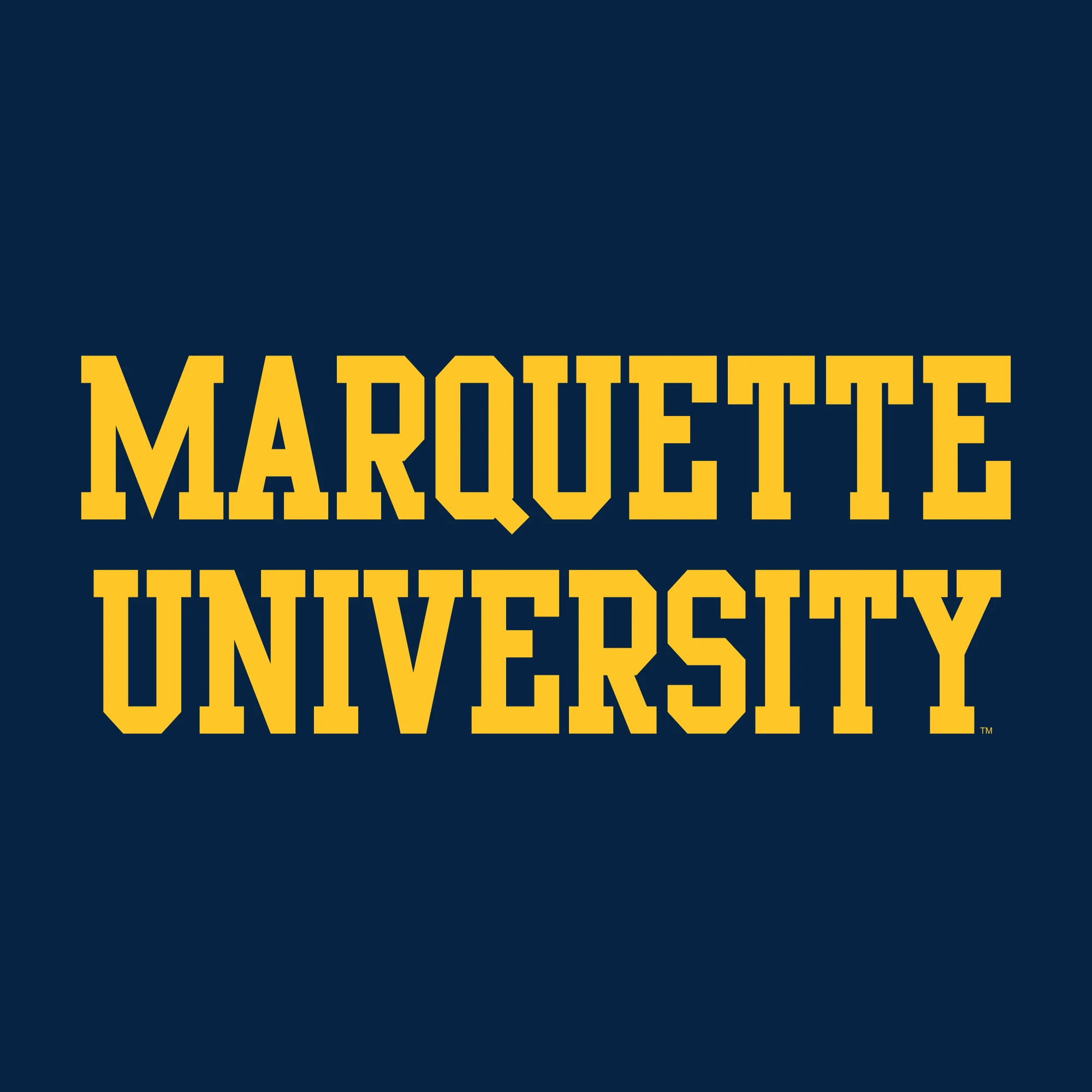 Marquette University Golden Eagles Basic Block Youth T-Shirt - Navy - Image 2