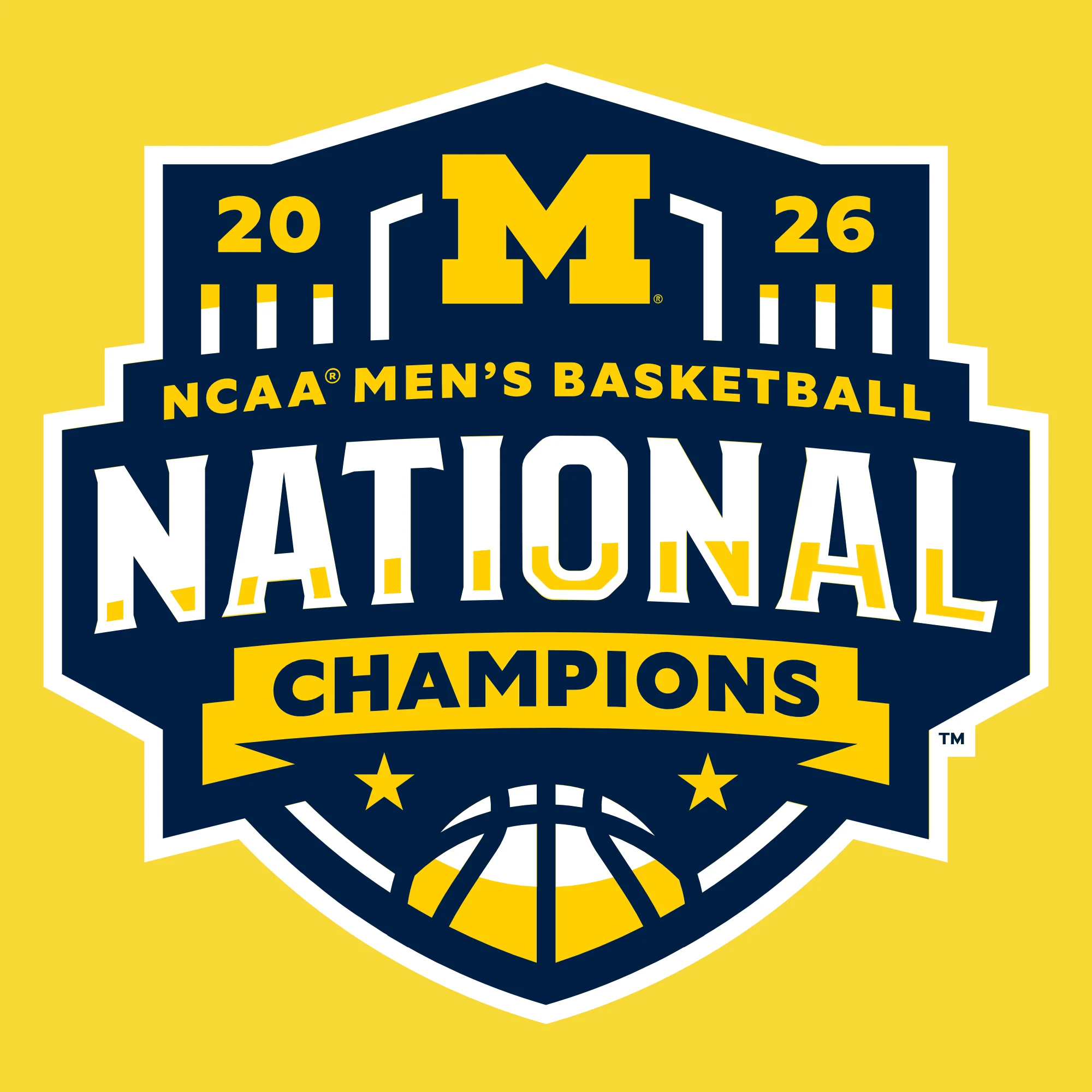 Michigan 2026 Basketball National Champions Logo Hoodie - Image 6