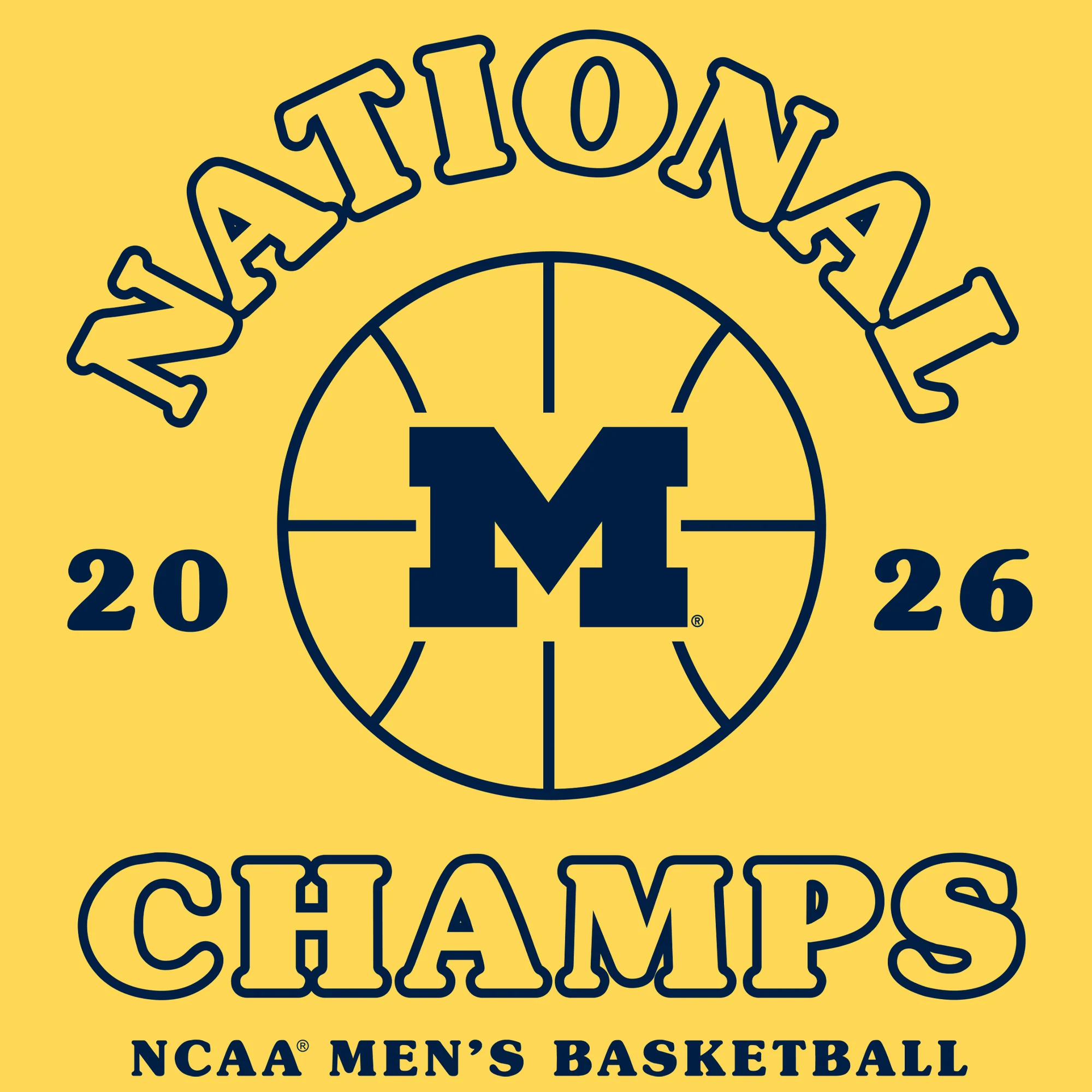 Michigan 2026 Basketball National Champions Retro Shootout T-Shirt - Image 6