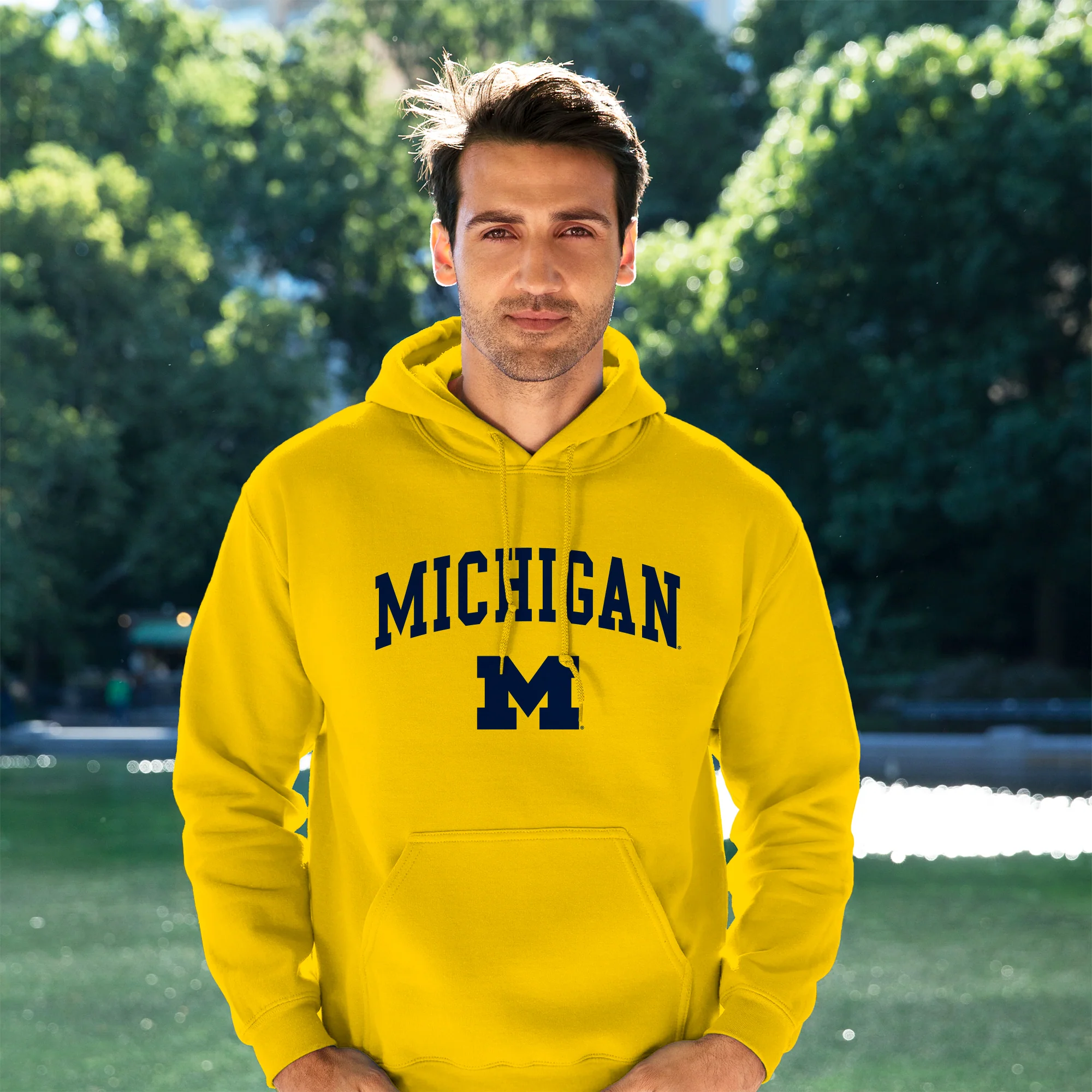 Michigan Arch Logo Hoodie - Image 8