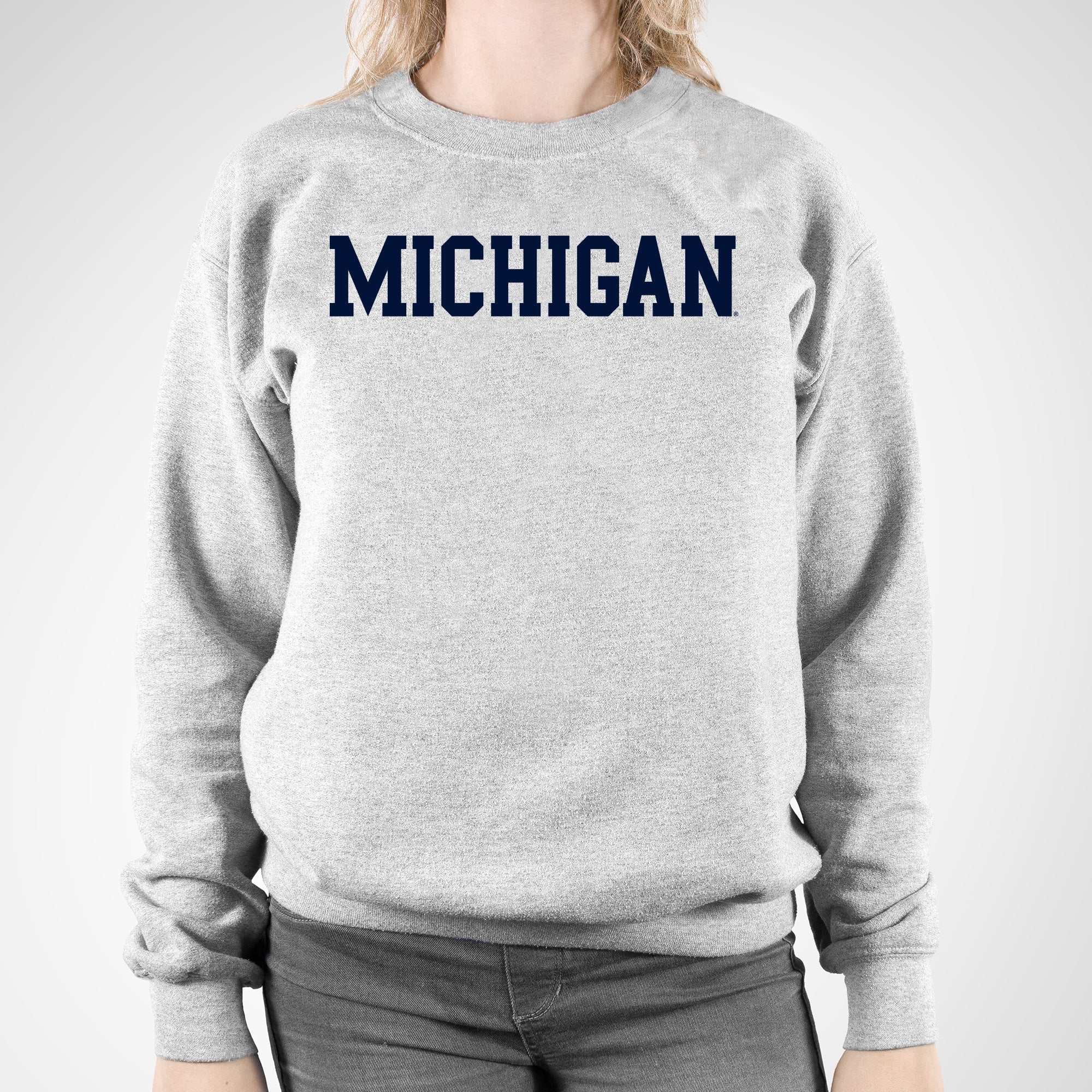Michigan Basic Block Crewneck Sweatshirt - Image 12