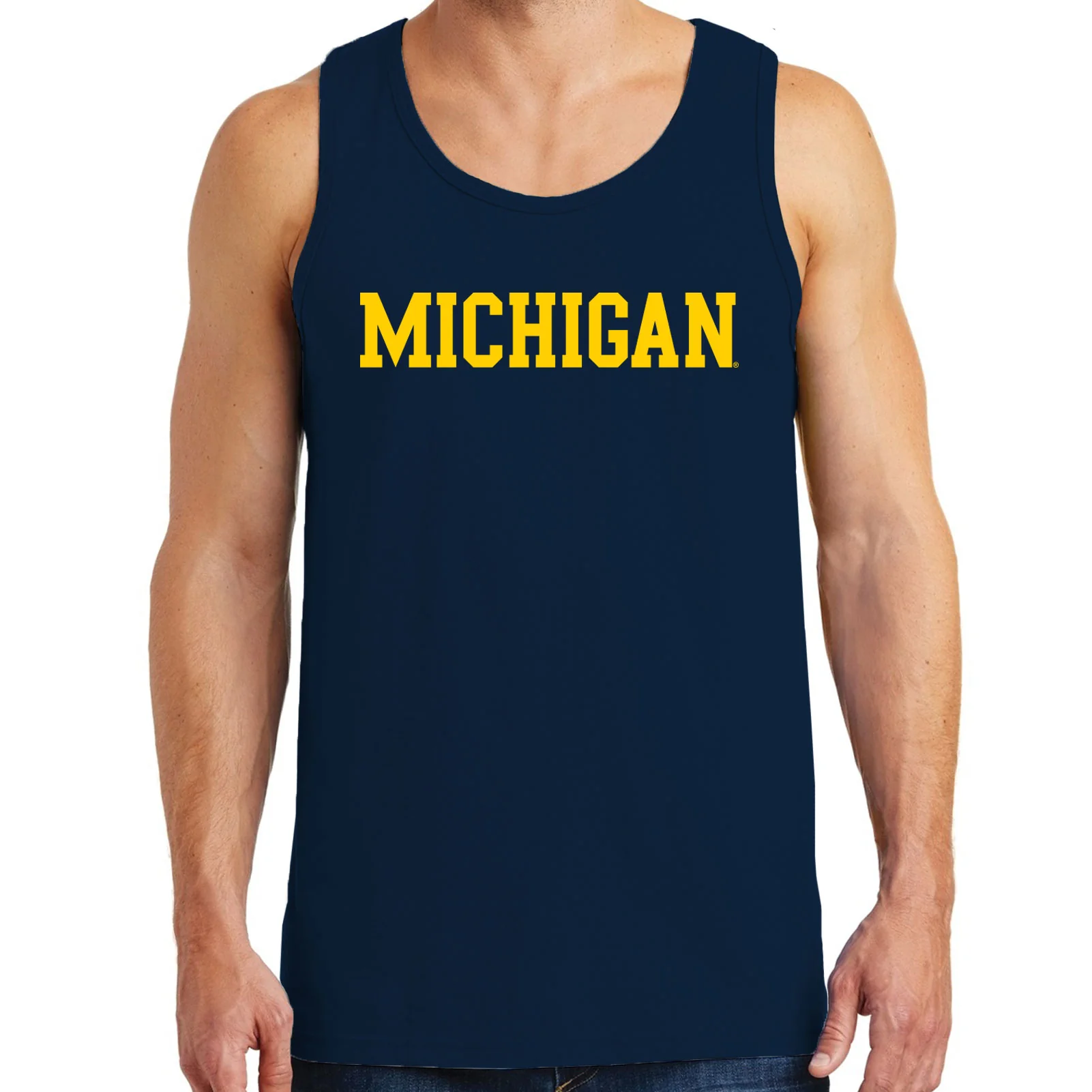 Michigan Basic Block Tank Top - Image 4