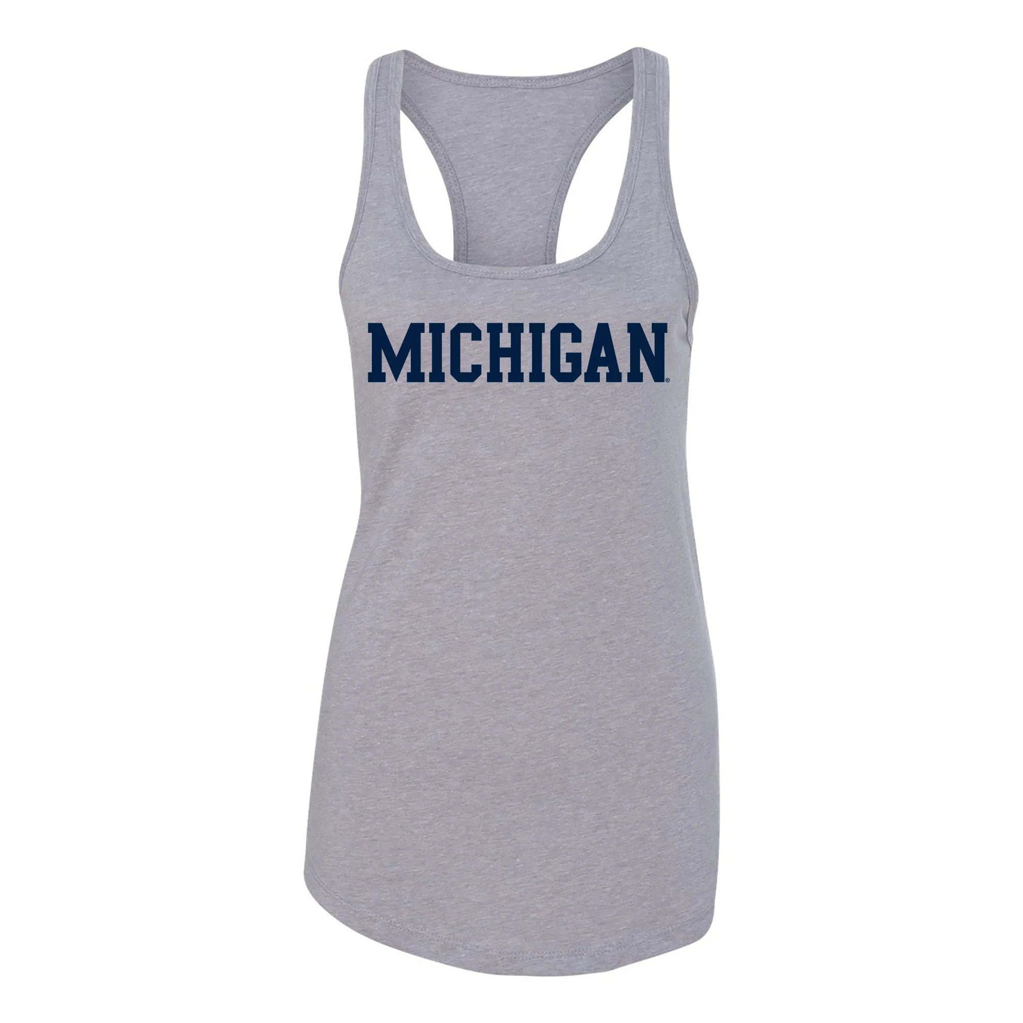 Michigan Basic Block Womens Racerback Tank - Image 2