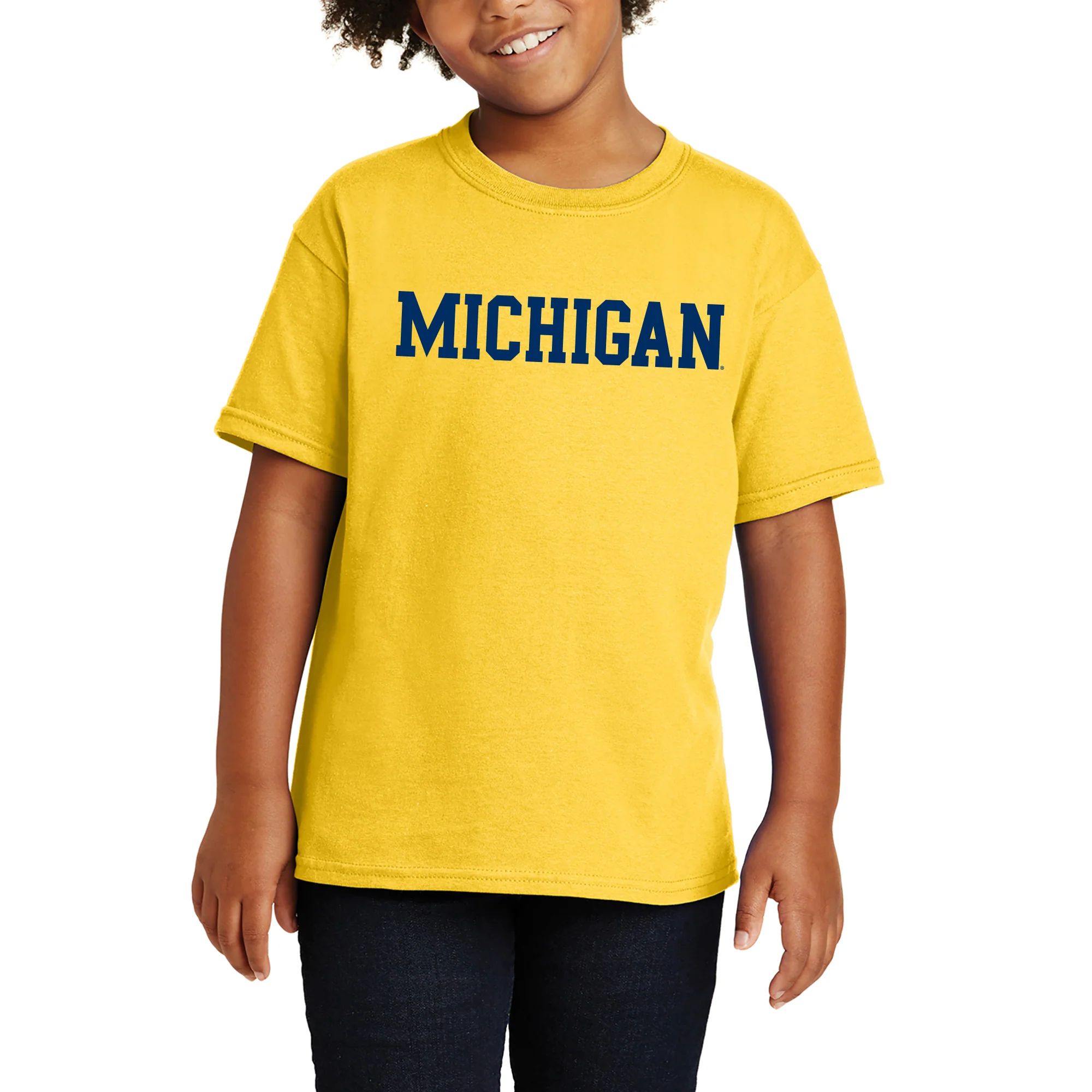 Michigan Basic Block Youth T-Shirt - Image 10