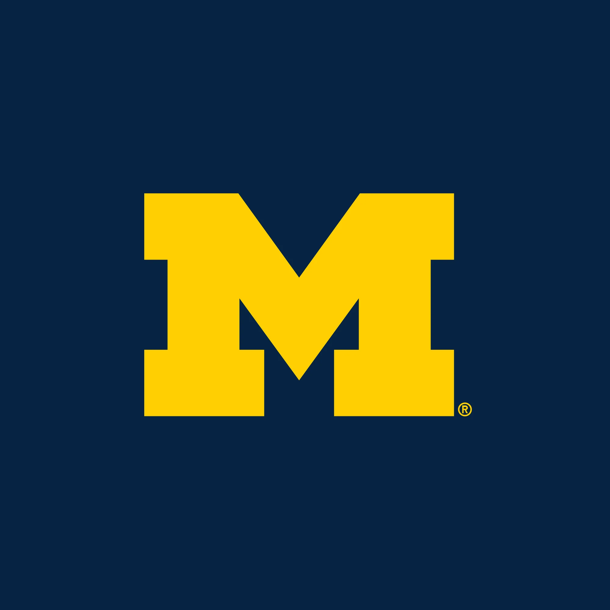 Michigan Block M JA BTB 1/4-Zip Sweatshirt - True Navy - Image 2