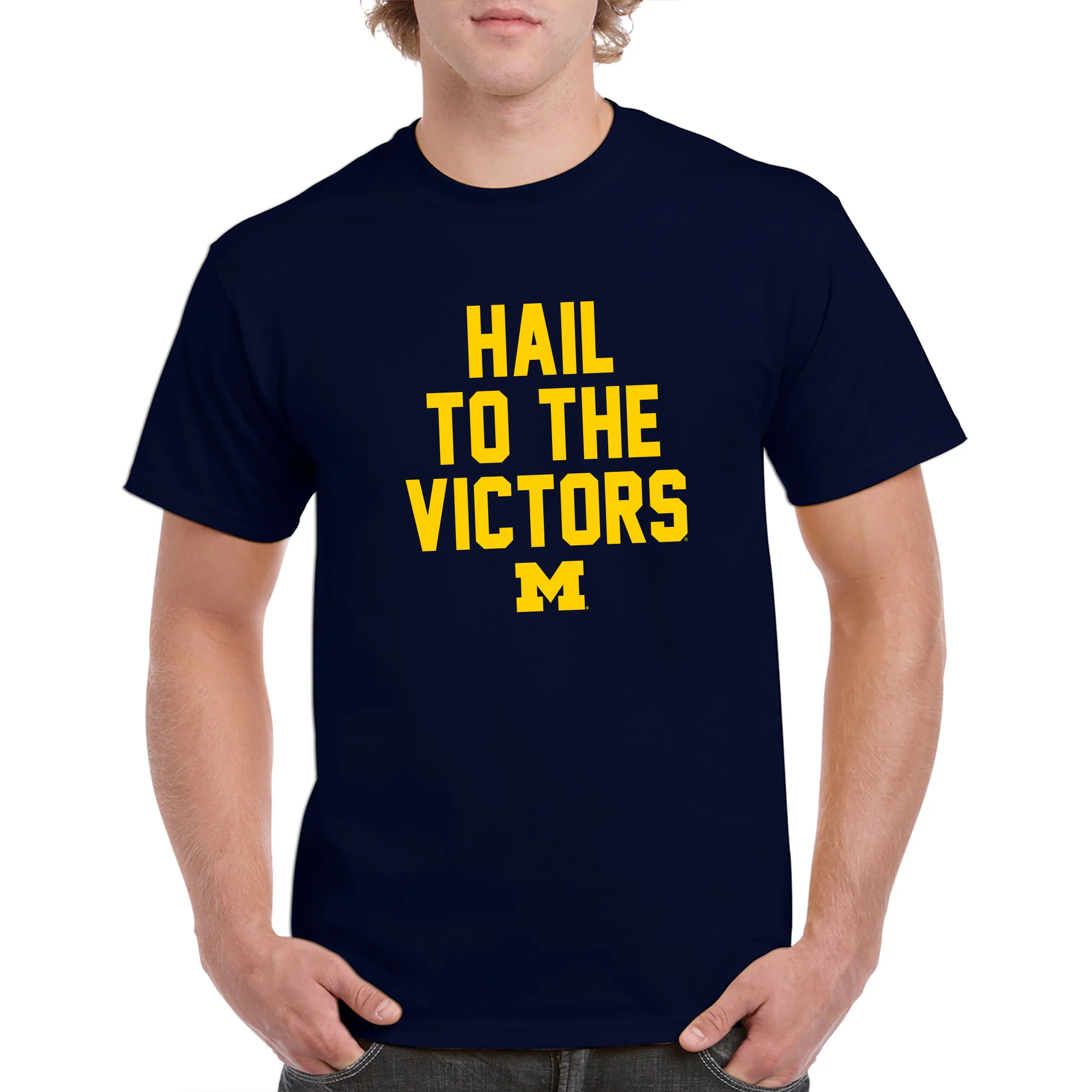 Michigan Fight Song Sport T-Shirt - Navy - Image 3