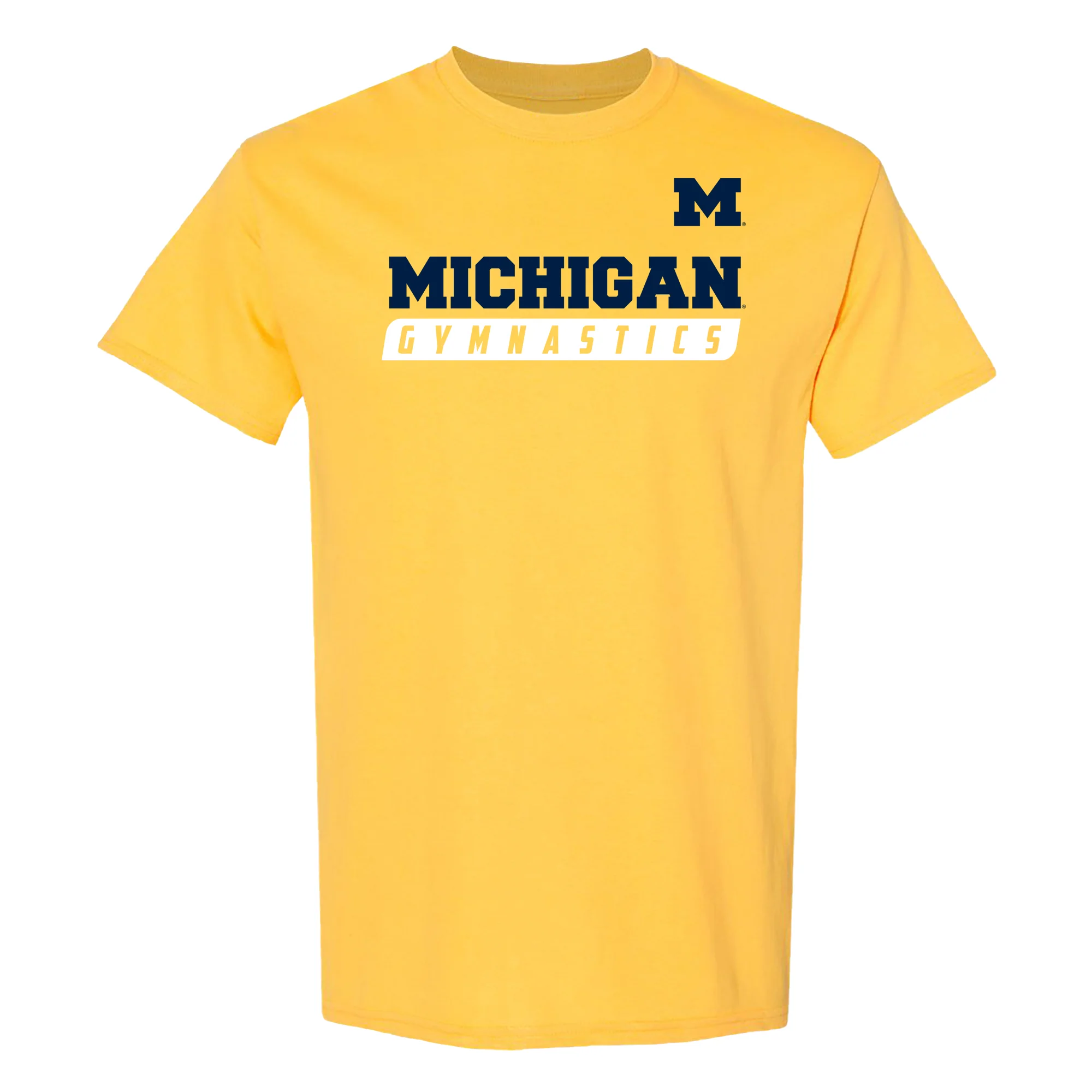 Michigan Gymnastics Slant T-Shirt - Image 2