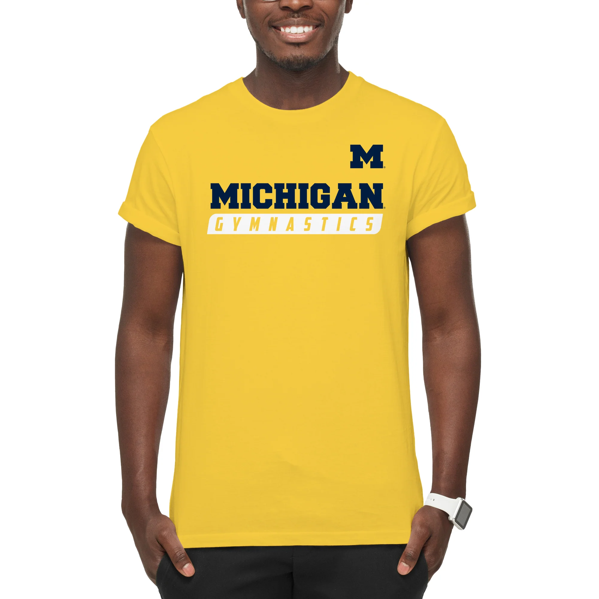 Michigan Gymnastics Slant T-Shirt - Image 7