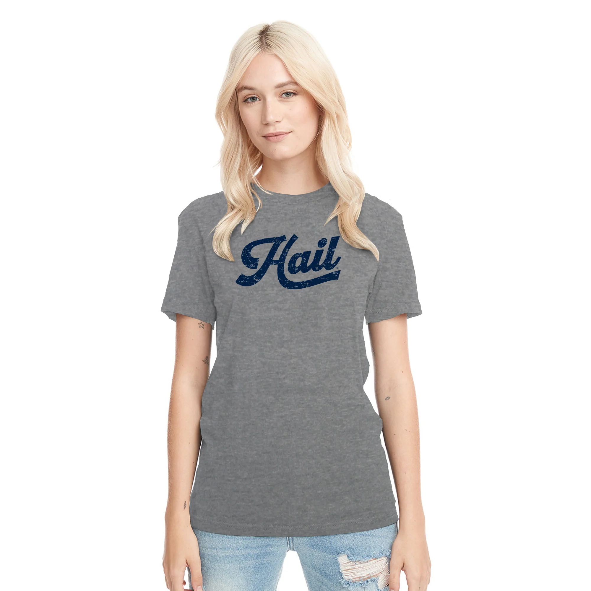 Michigan Hail Script NLA Triblend T-Shirt - Image 6