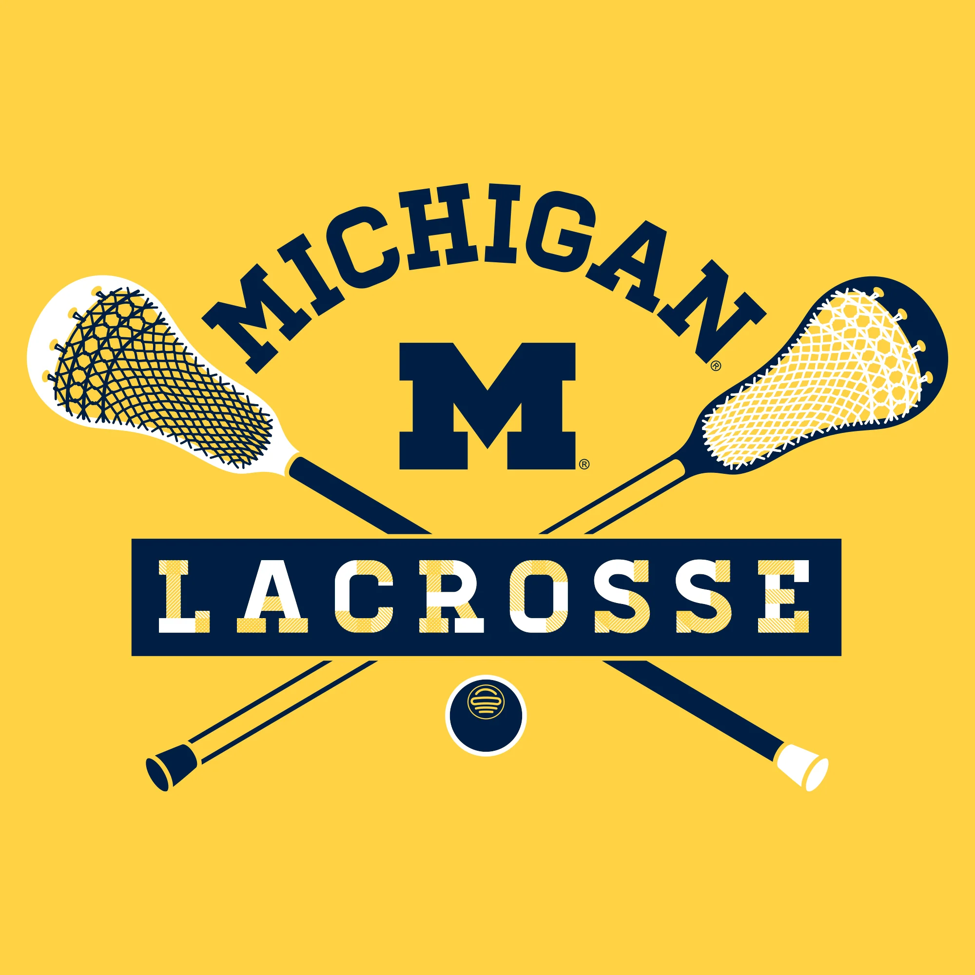 Michigan Lacrosse Emblem T-Shirt - Daisy - Image 2