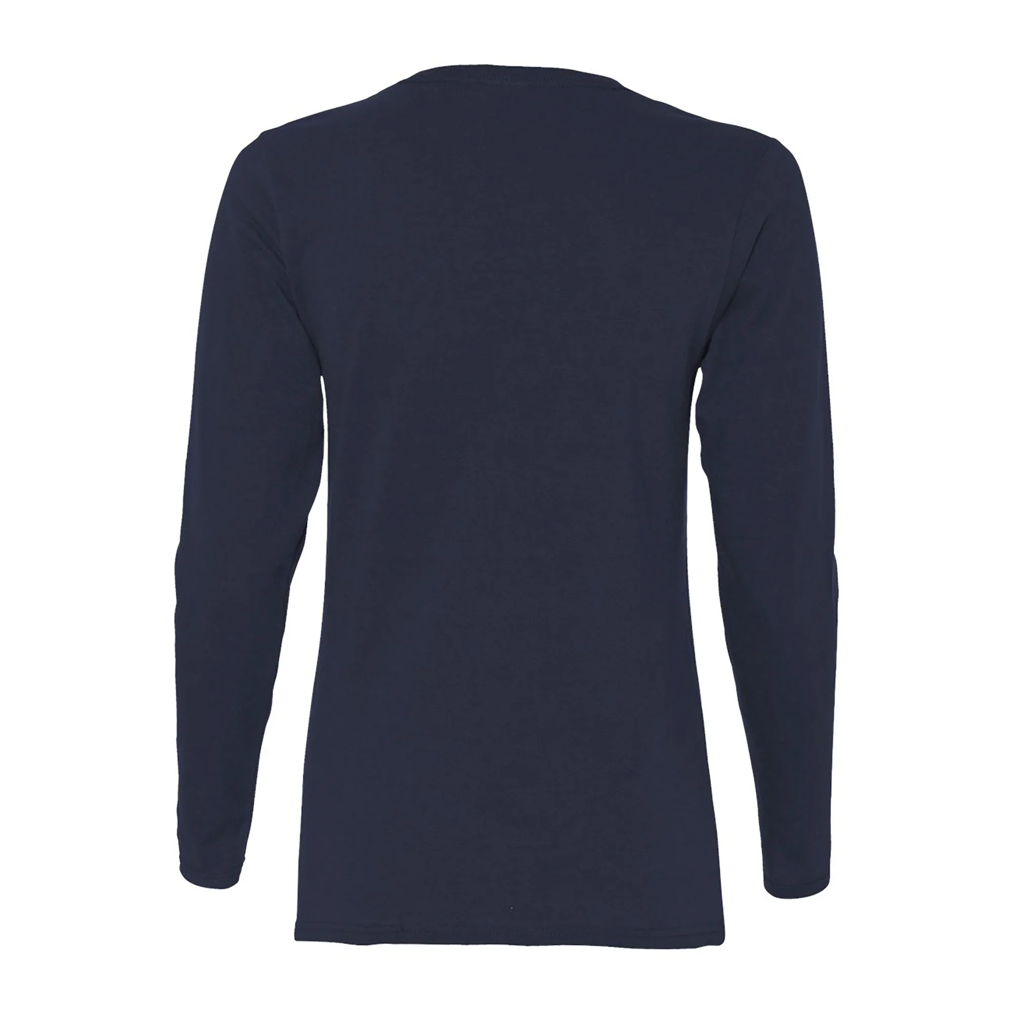 Michigan Plaid Circle Women's Long Sleeve - Navy - Image 10