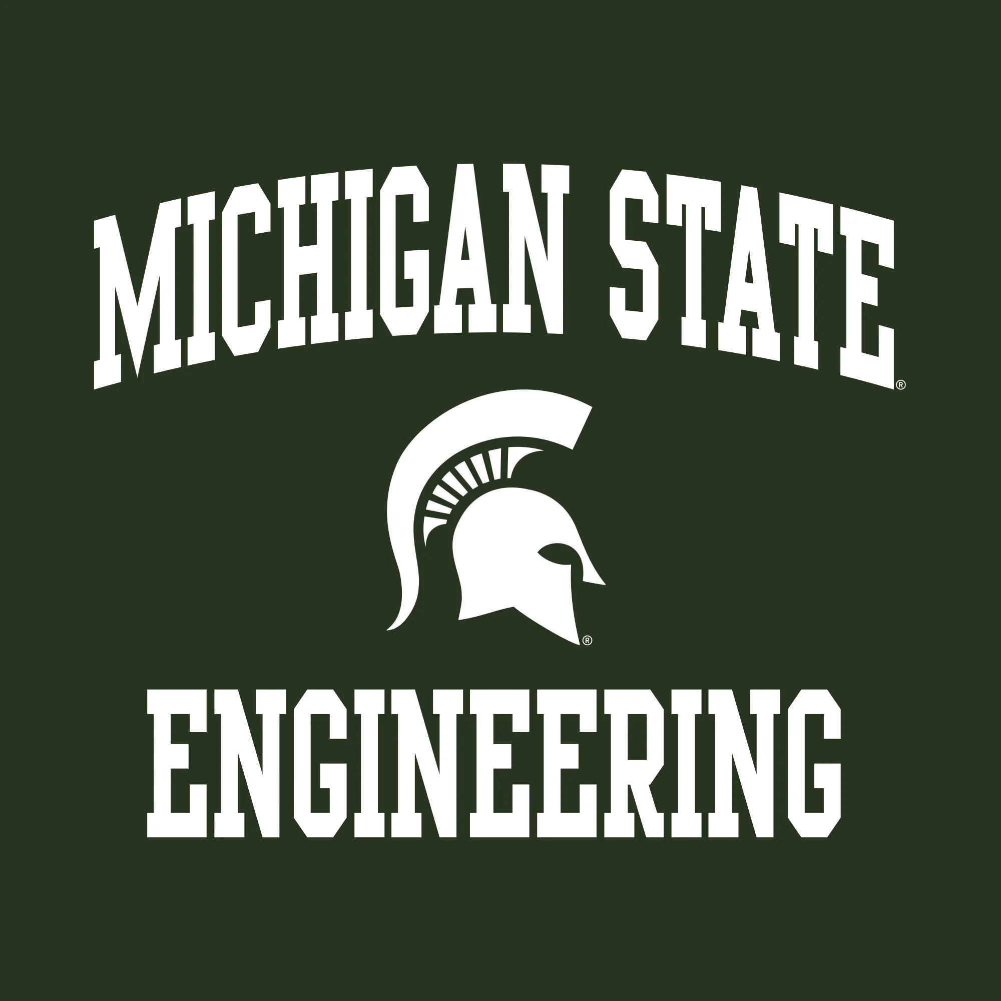Michigan State Arch Logo Engineering Crewneck - Forest - Image 2