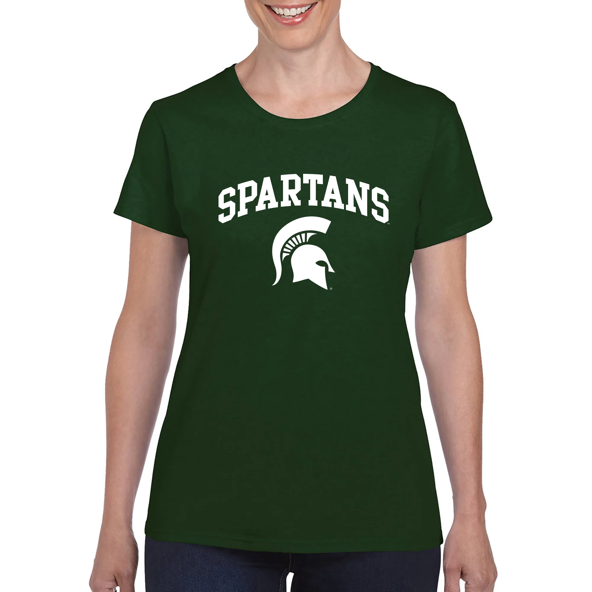 Michigan State Arch Logo Womens T-Shirt - Image 5