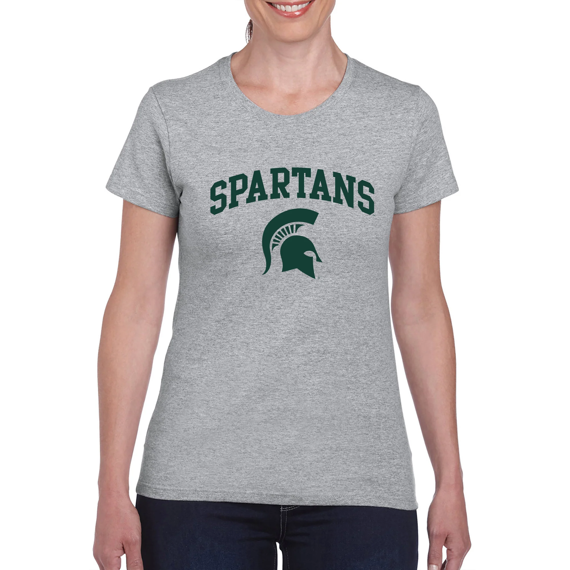 Michigan State Arch Logo Womens T-Shirt - Image 7