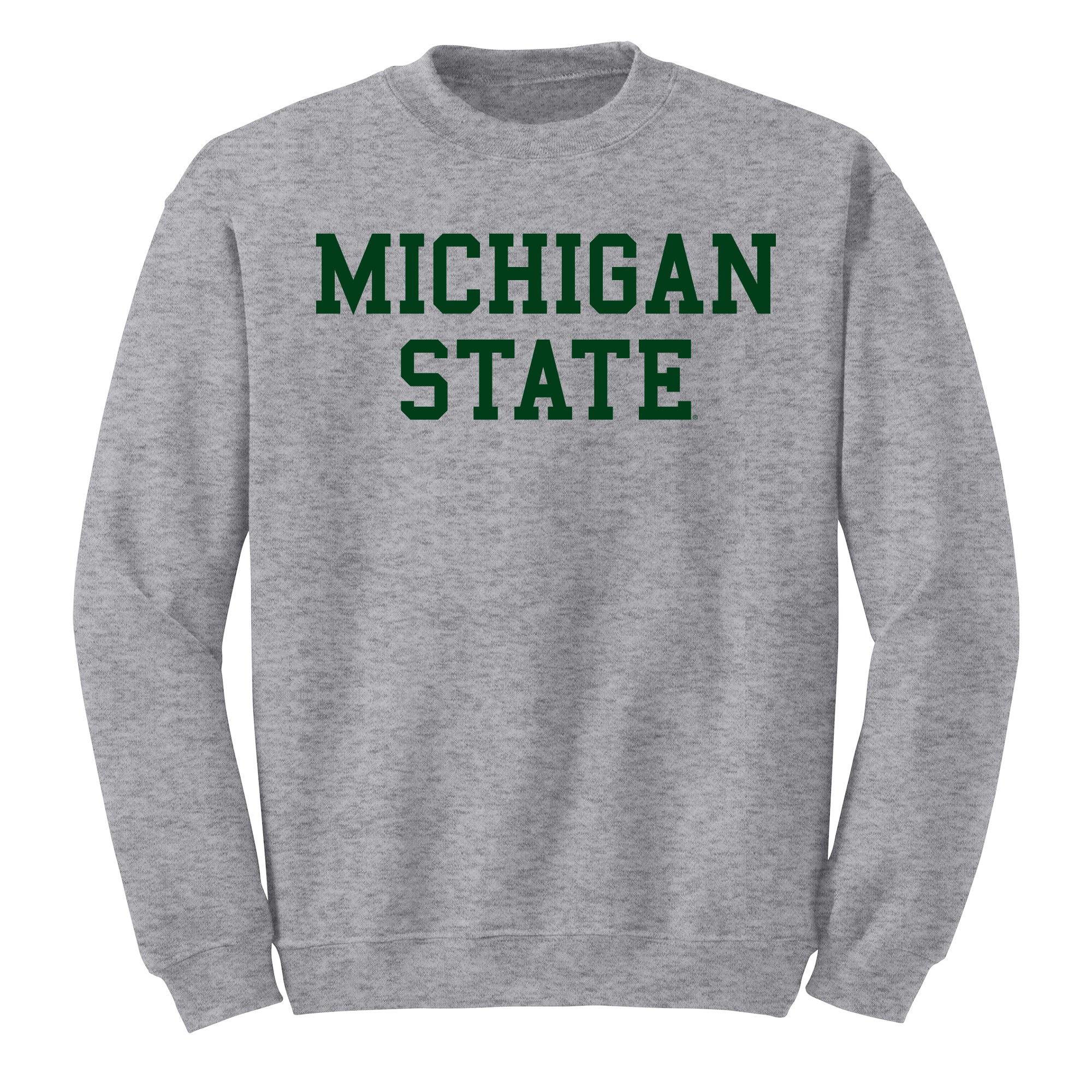 Michigan State Spartans Basic Block Crewneck Sweatshirt - Image 2