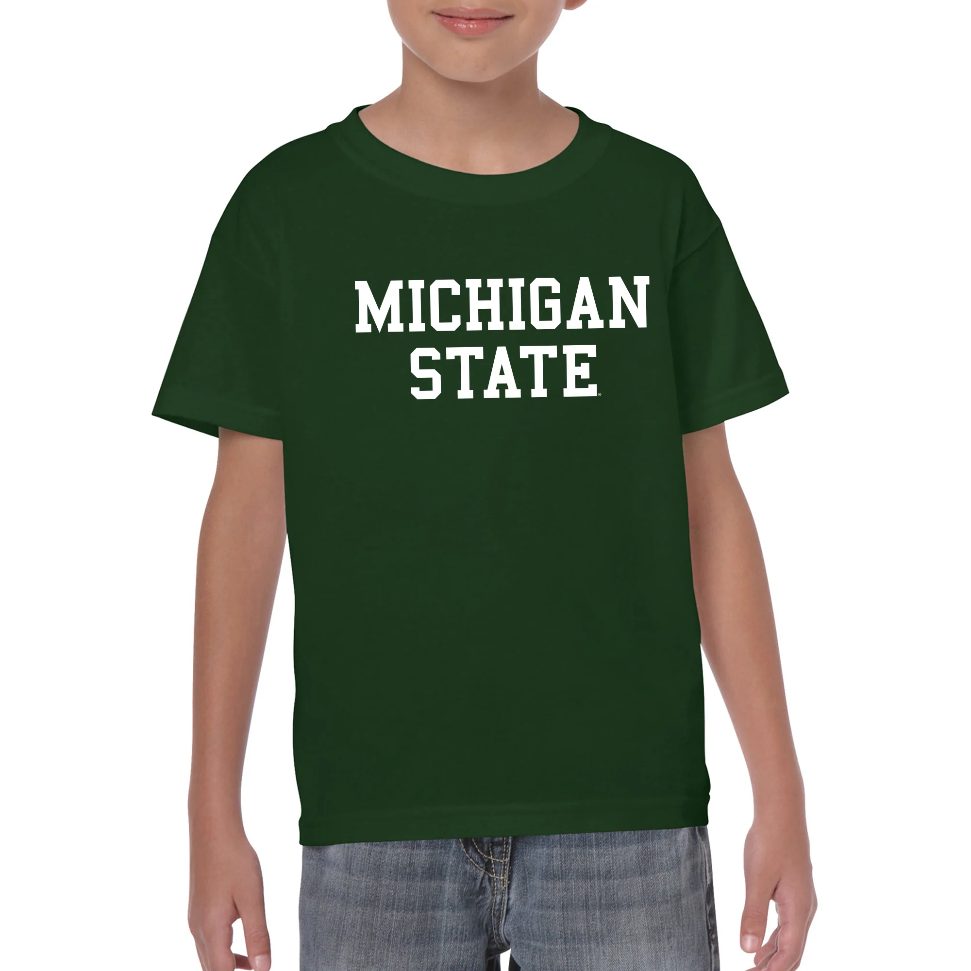 Michigan State Spartans Basic Block Youth T-Shirt - Image 4