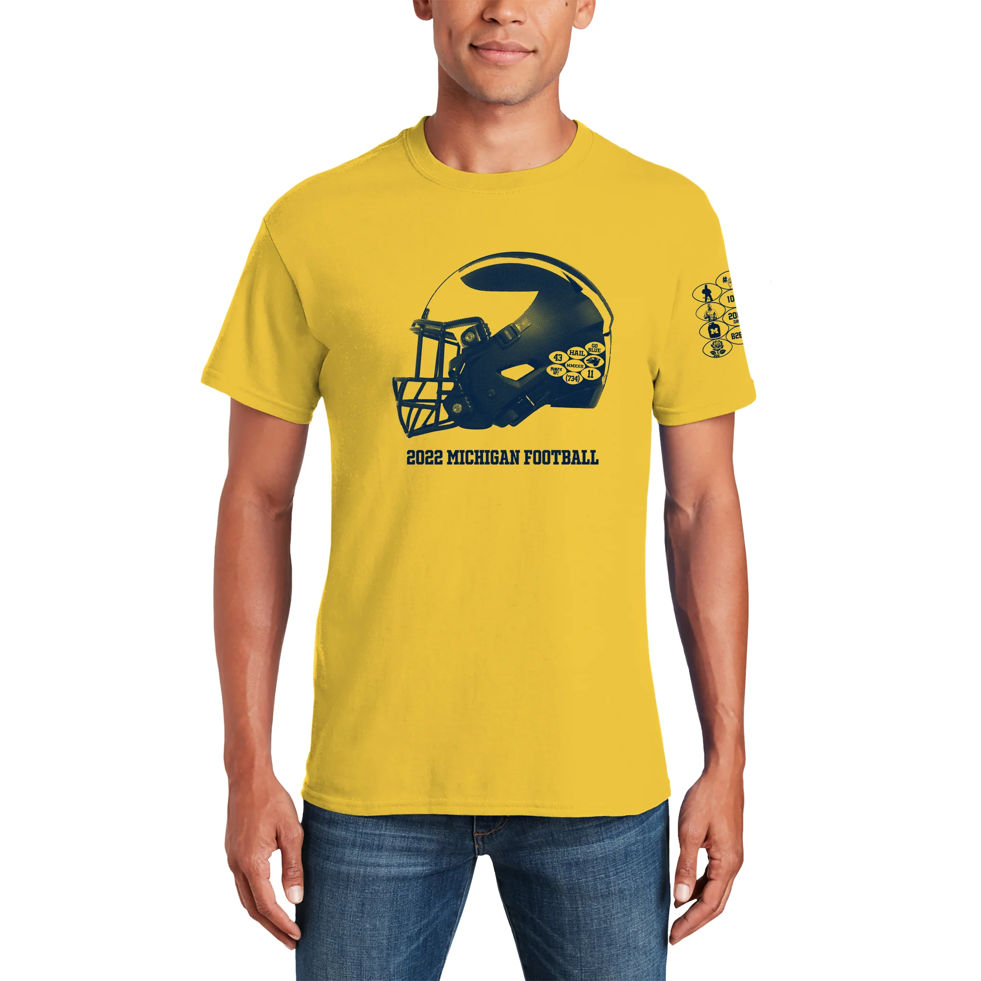 Michigan 2022 Throwback Season Tee - Winning Streak Edition - Daisy - Image 5