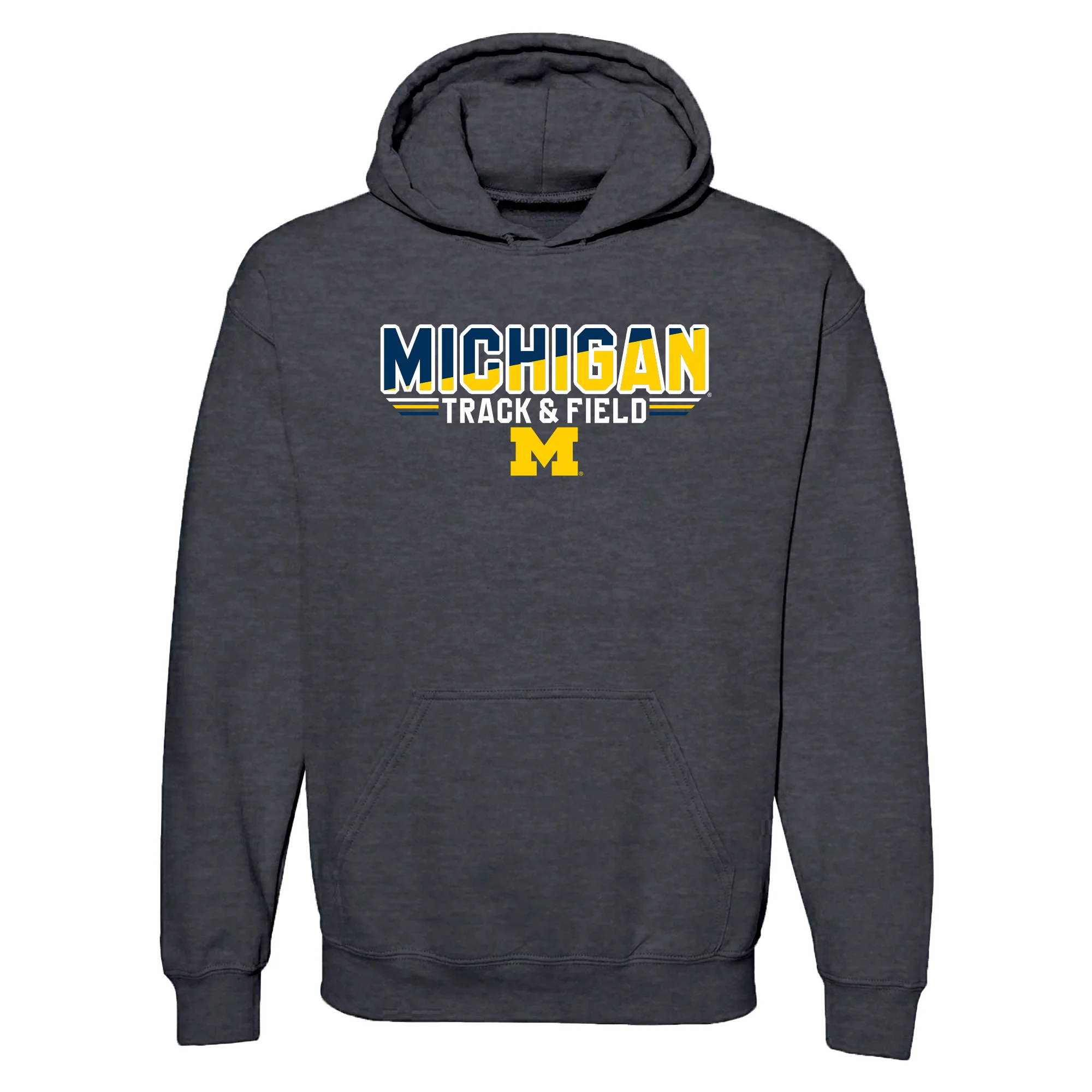 Michigan Track & Field Top Flight Hoodie - Dark Heather