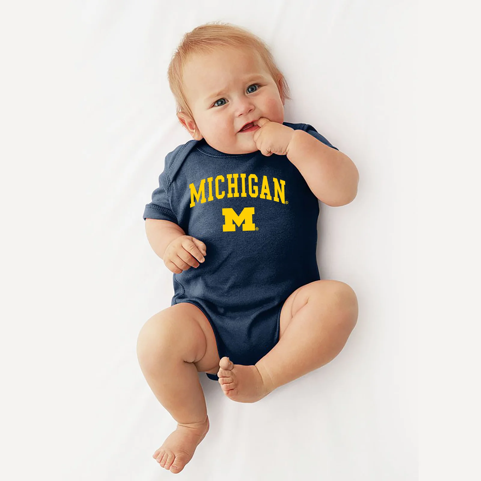 Michigan Wolverines Arch Logo Creeper - Navy - Image 3