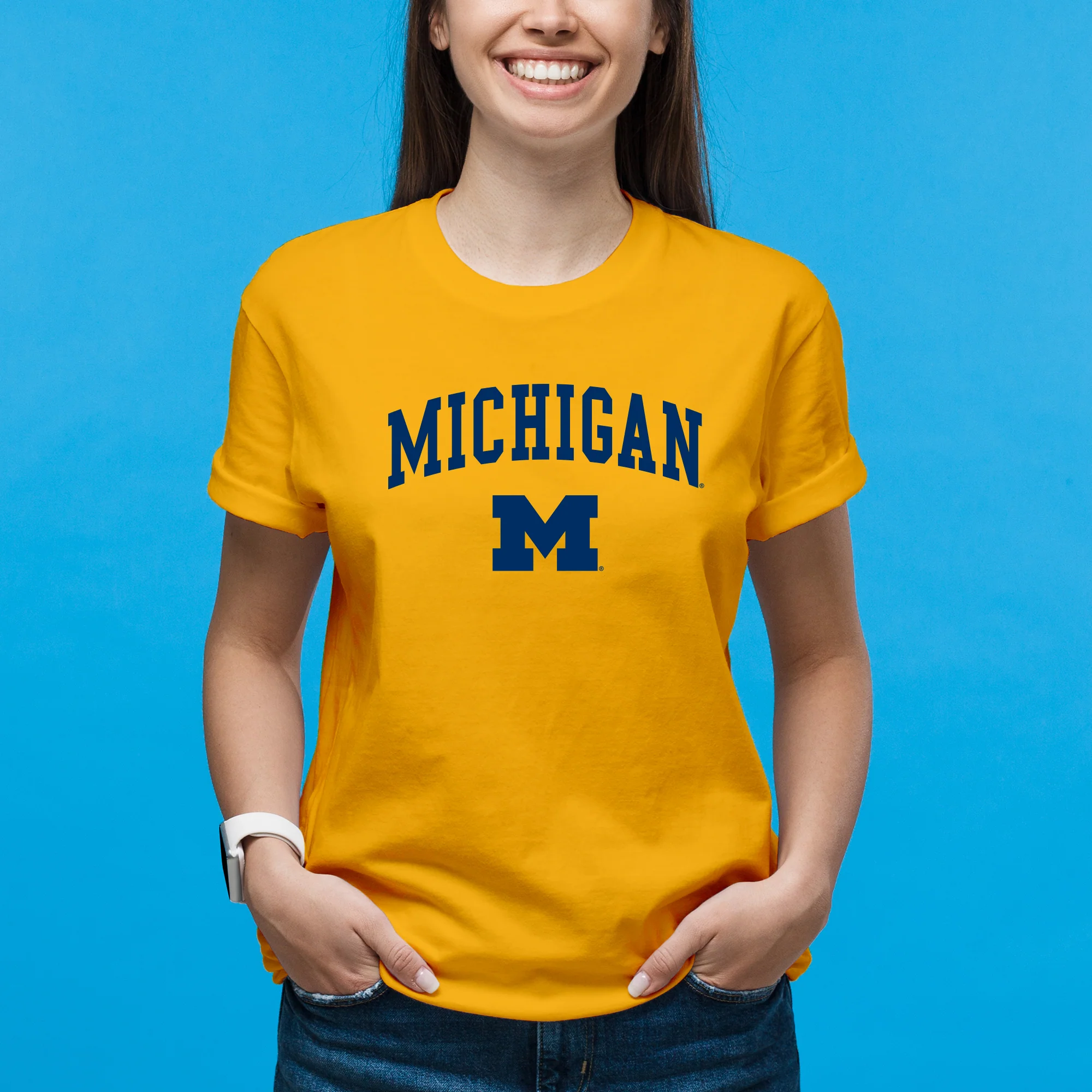 Michigan Wolverines Arch Logo T-Shirt - Image 18