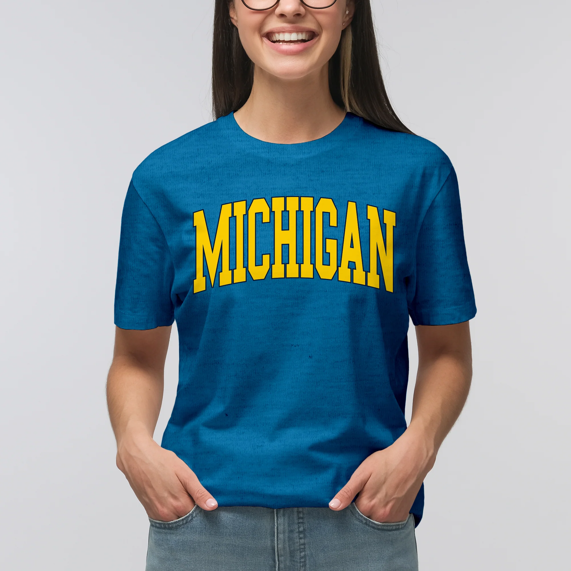 Michigan Wolverines Mega Arch T-Shirt - Image 16