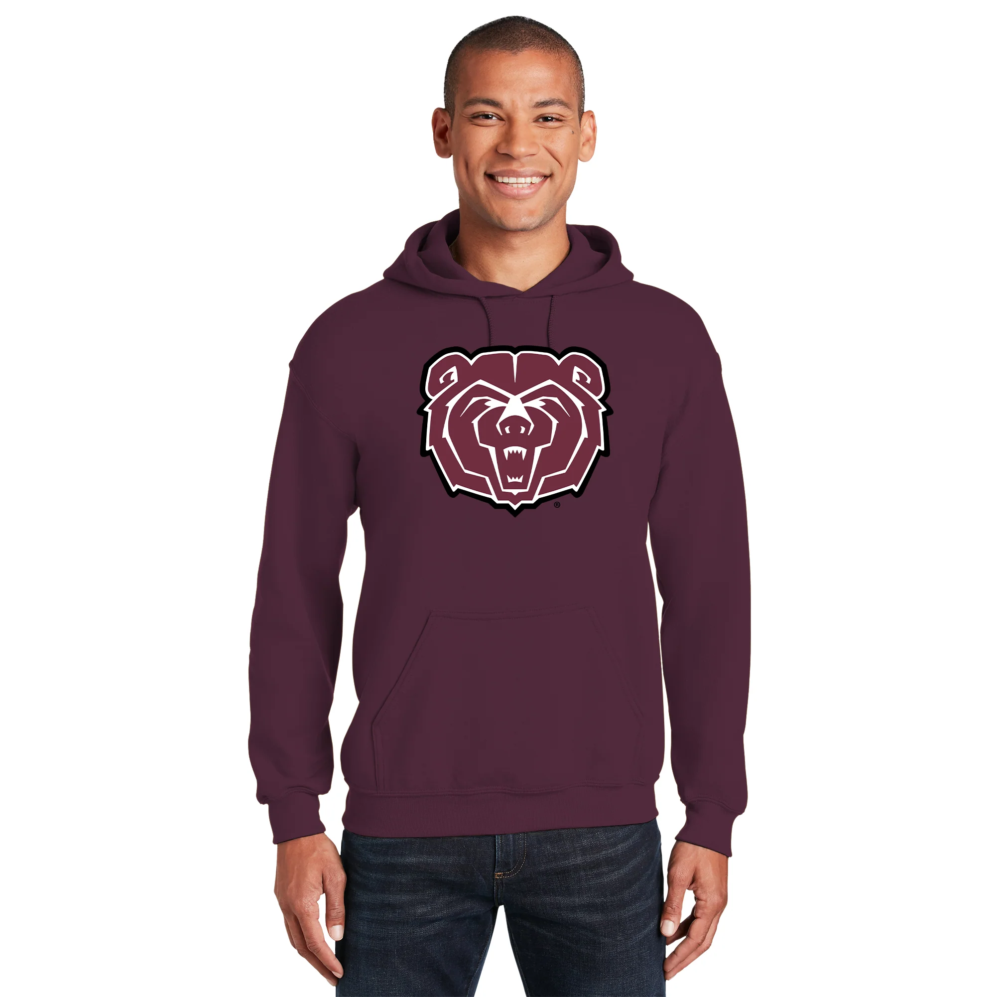 Missouri State Bears Primary Logo Hoodie - Maroon - Image 3