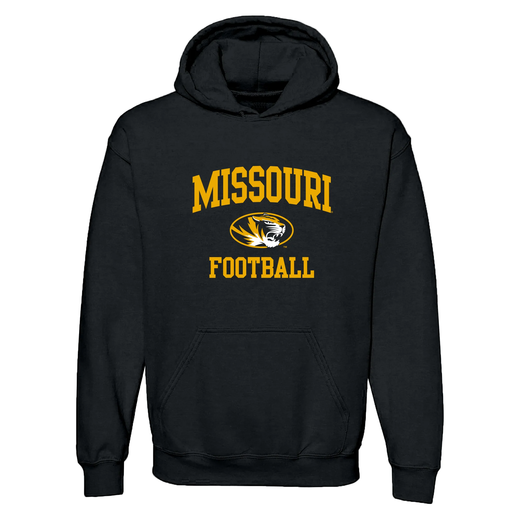 Missouri Tigers Arch Logo Football Hoodie - Black