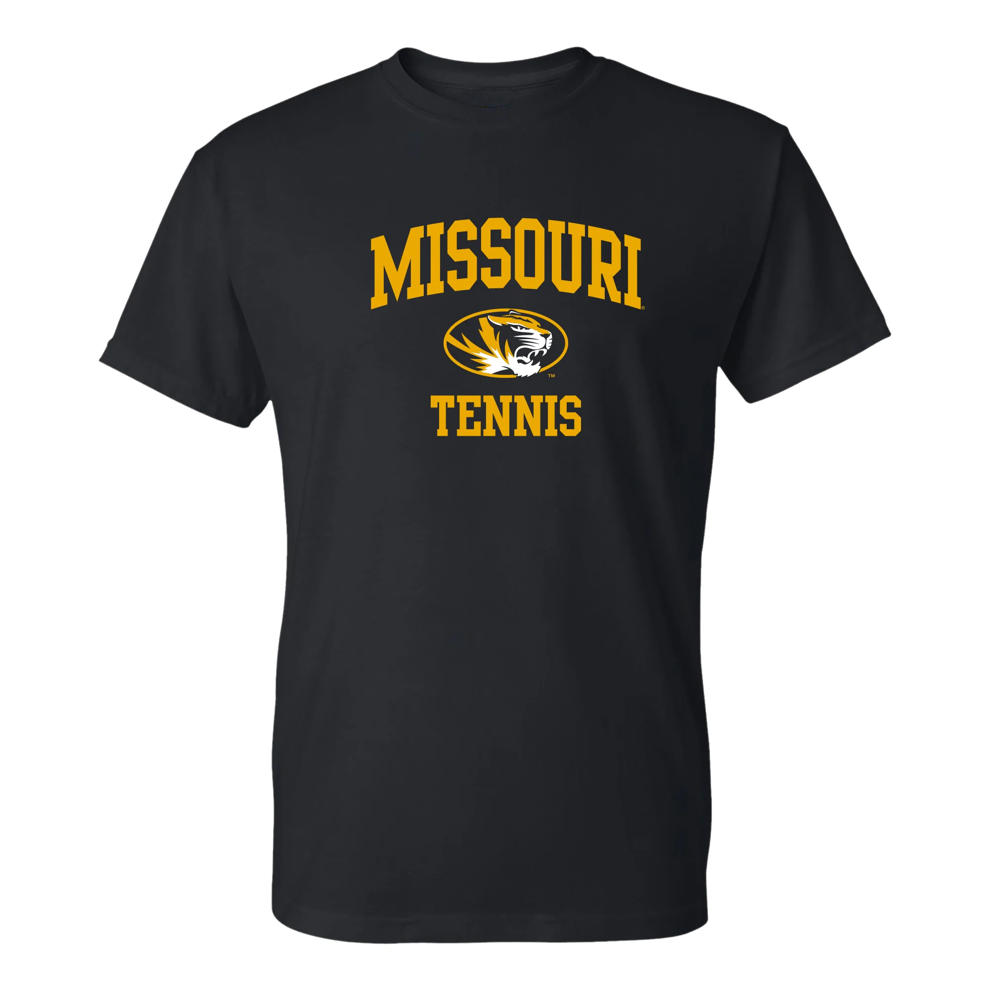 Missouri Tigers Arch Logo Tennis T-Shirt - Black