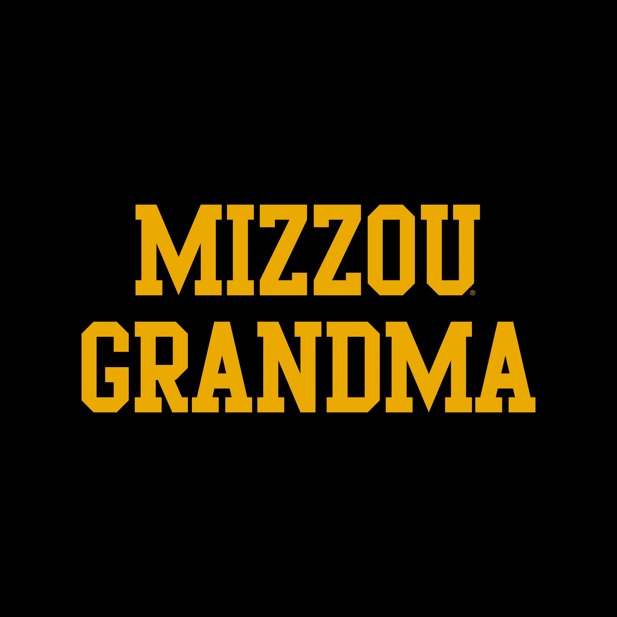 Missouri Tigers Basic Block Grandma T-Shirt - Black - Image 2