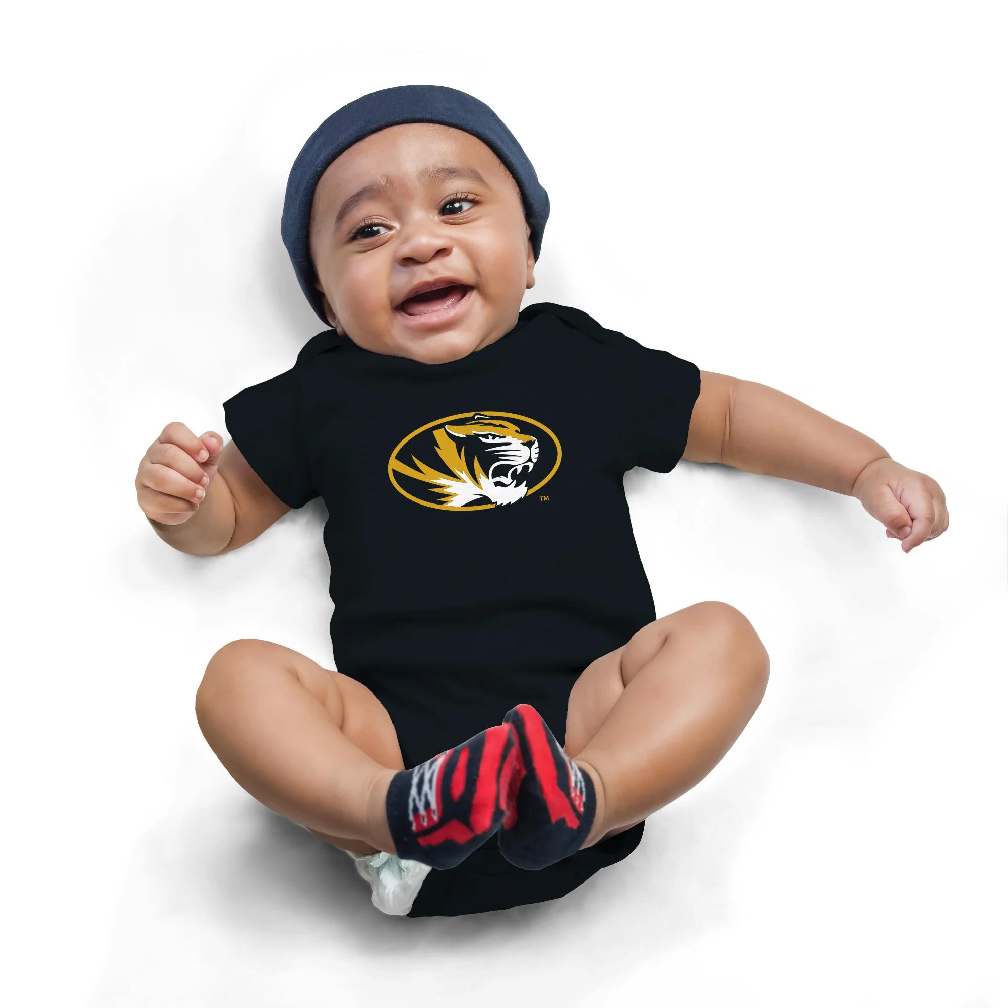 Missouri Tigers Primary Logo Infant Creeper - Black - Image 4