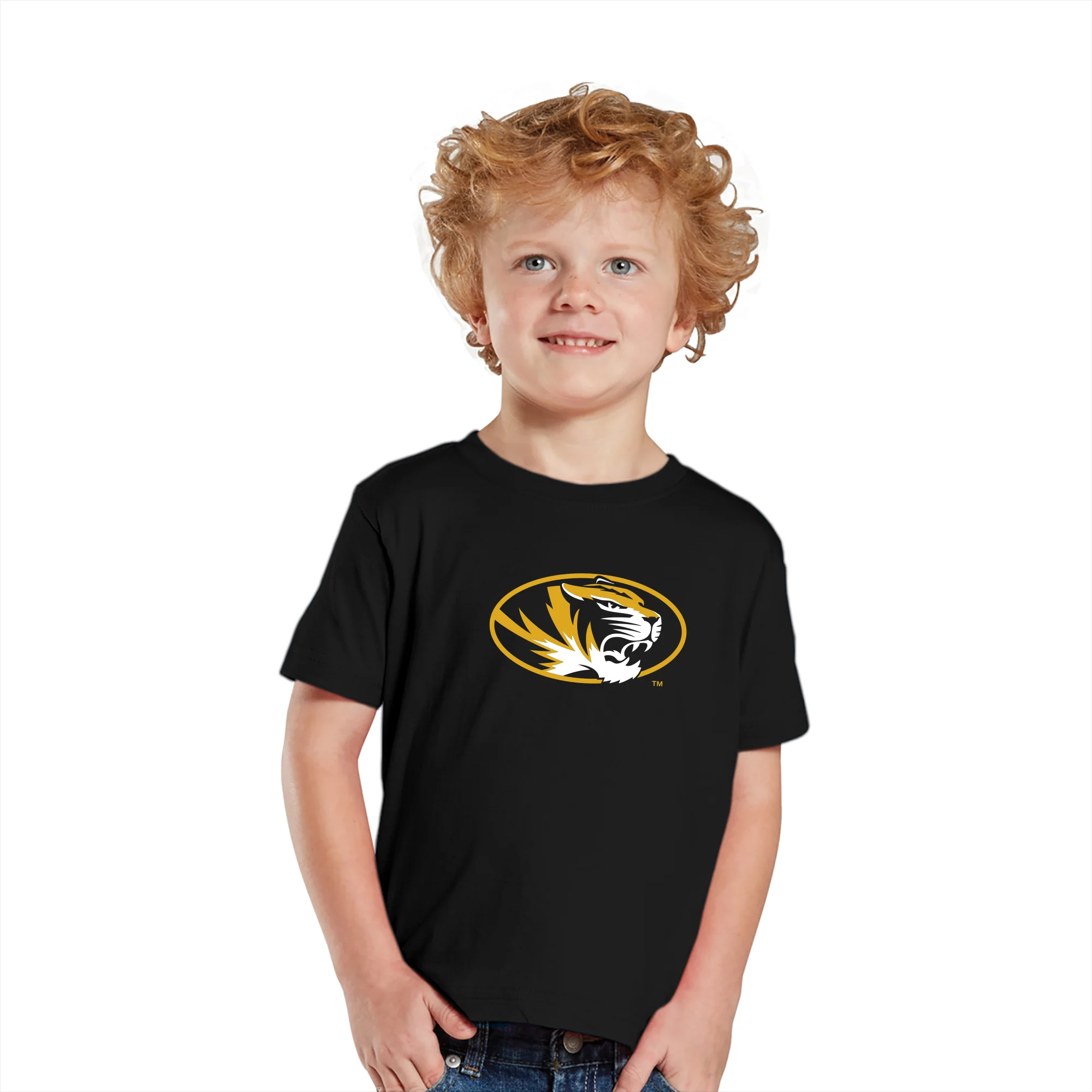 Missouri Tigers Primary Logo Toddler T-Shirt - Black - Image 3