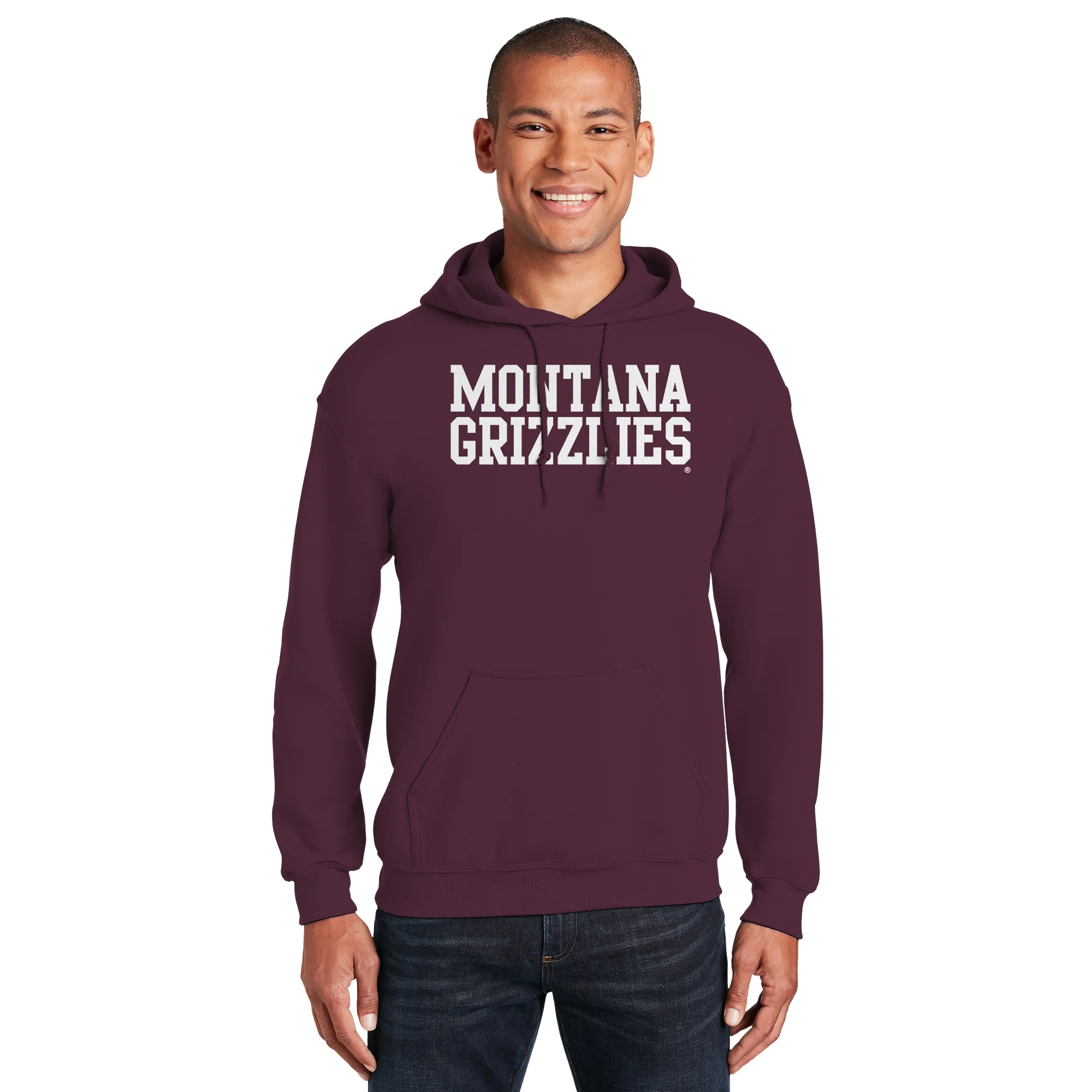 Montana Grizzlies Basic Block Hoodie - Maroon - Image 3